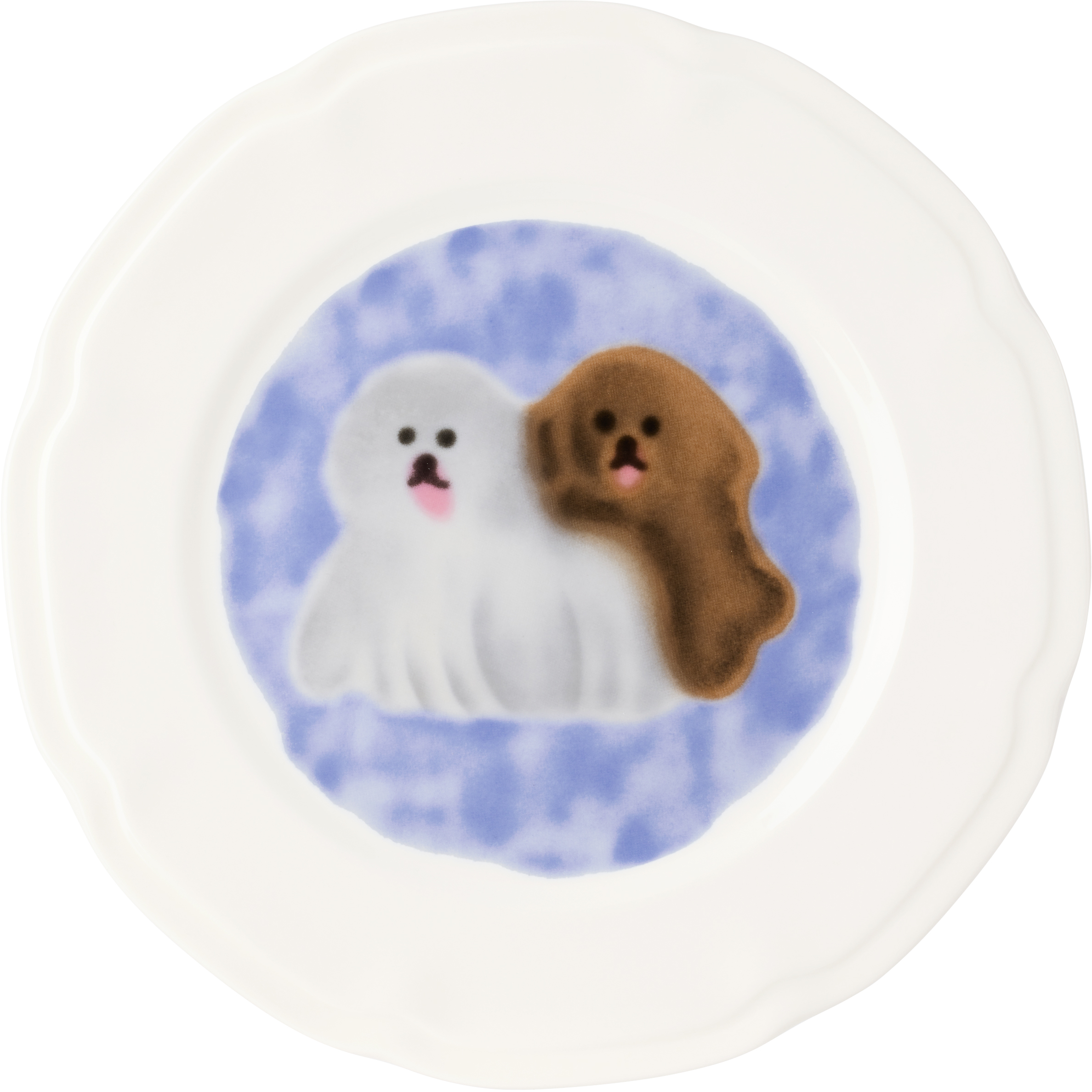 Carne Bollente White Bone Appetit Plate In Multicolor