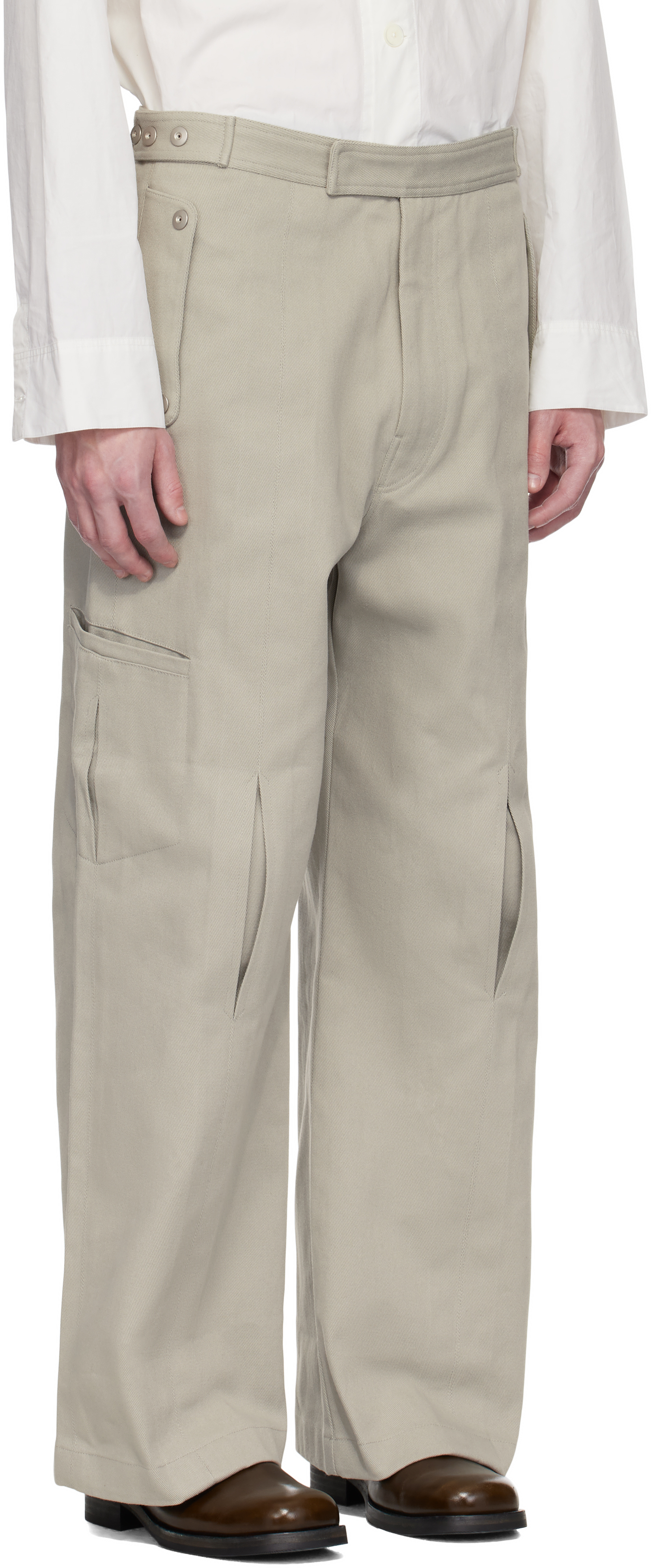 Omar Afridi Gray Carol Cargo Pants In Ash
