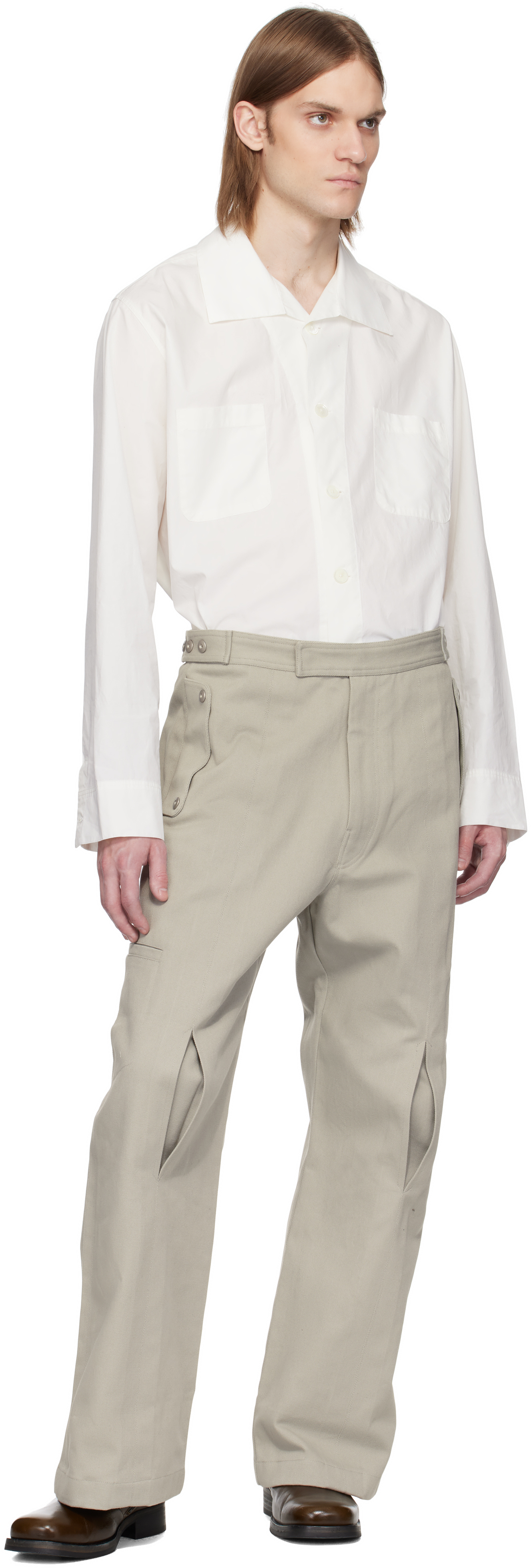 Omar Afridi Gray Carol Cargo Pants In Ash