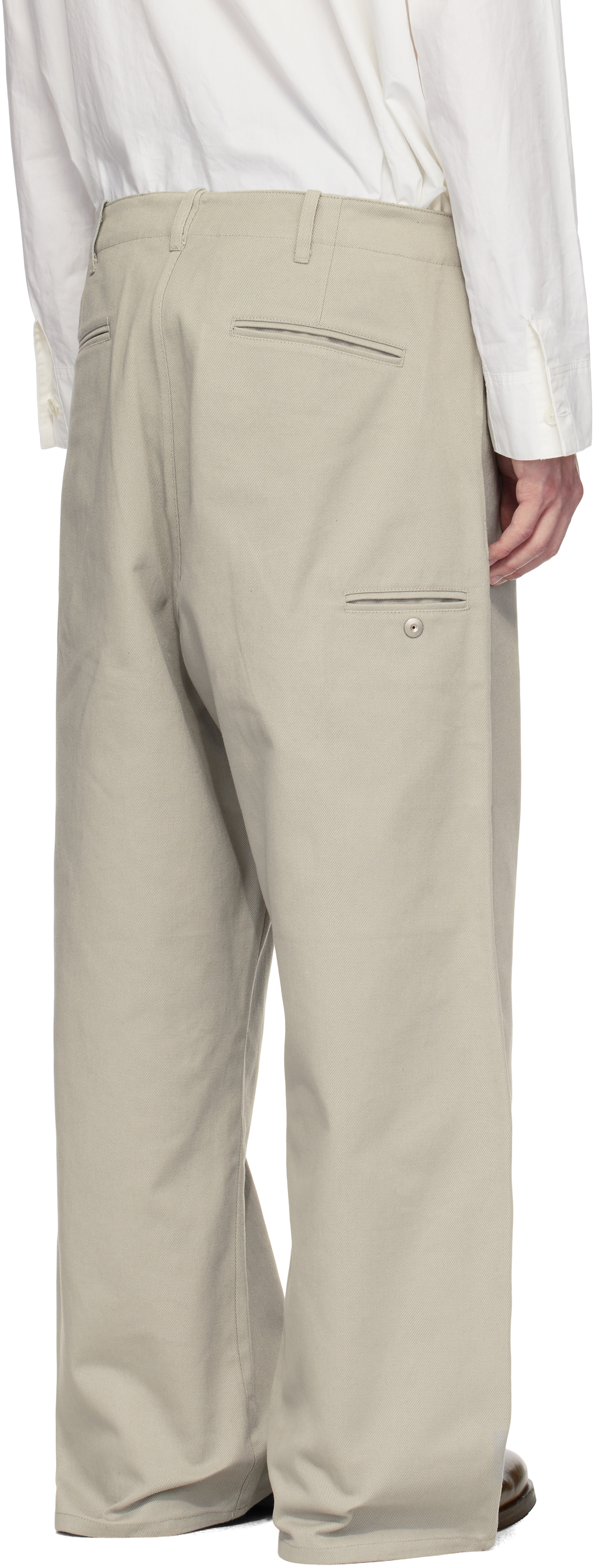 Omar Afridi Gray Trotti Baggy Trousers In Ash