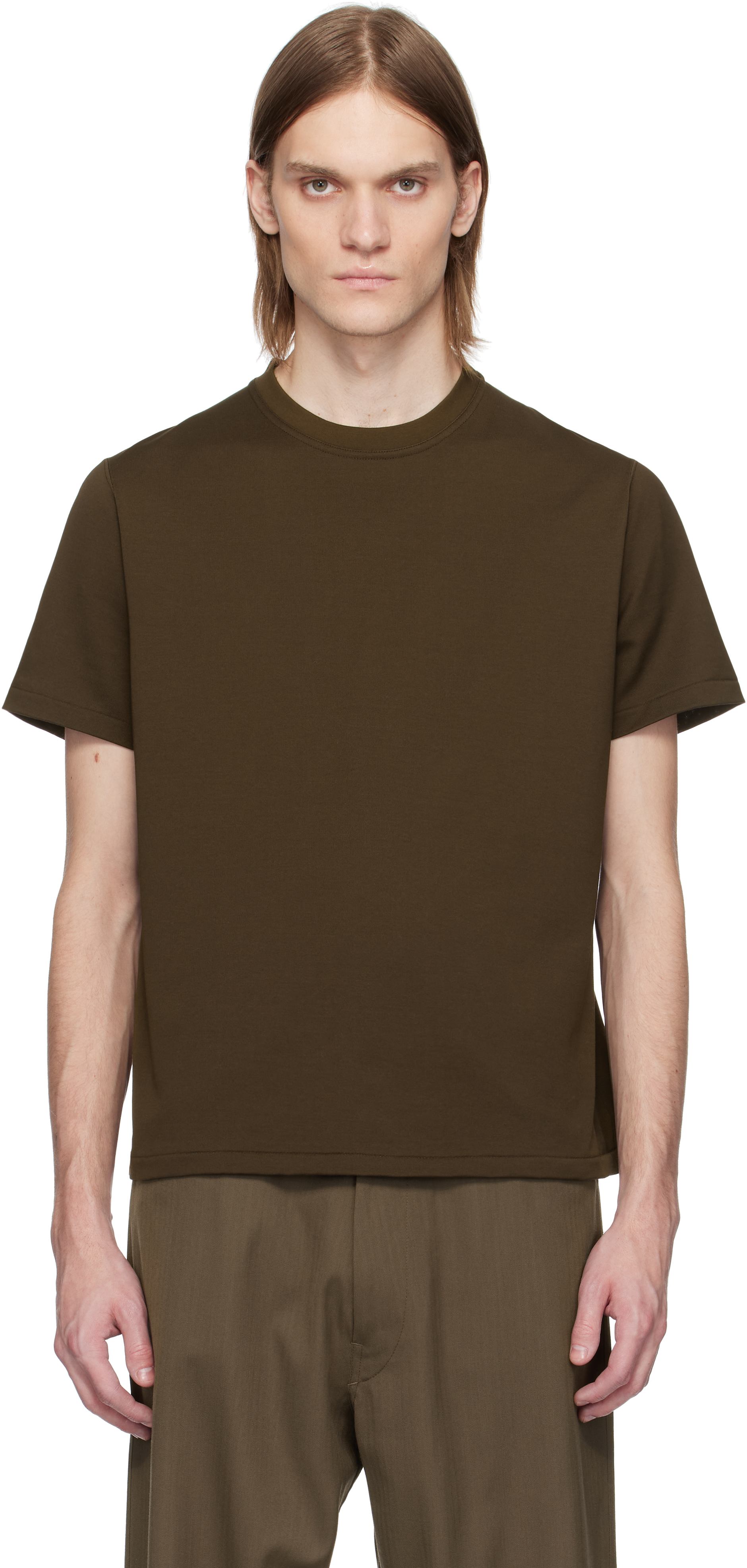 【関税込み】Omar Afridi ブラウン コットン Tシャツ O04661EM000086_16_l.jpg