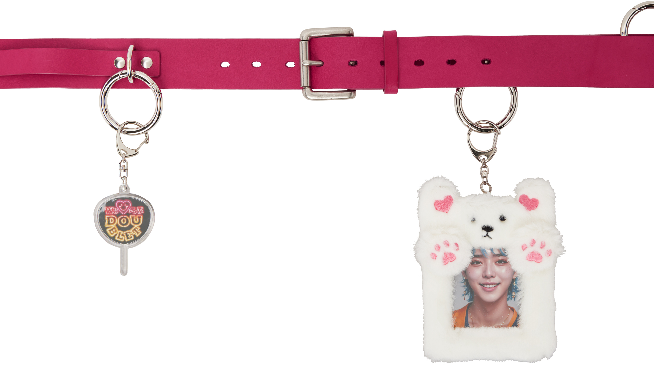 doublet推しITAレザーベルト DOUBLET: Ita Leather Belt (Pink)1 | DSMG E-SHOP