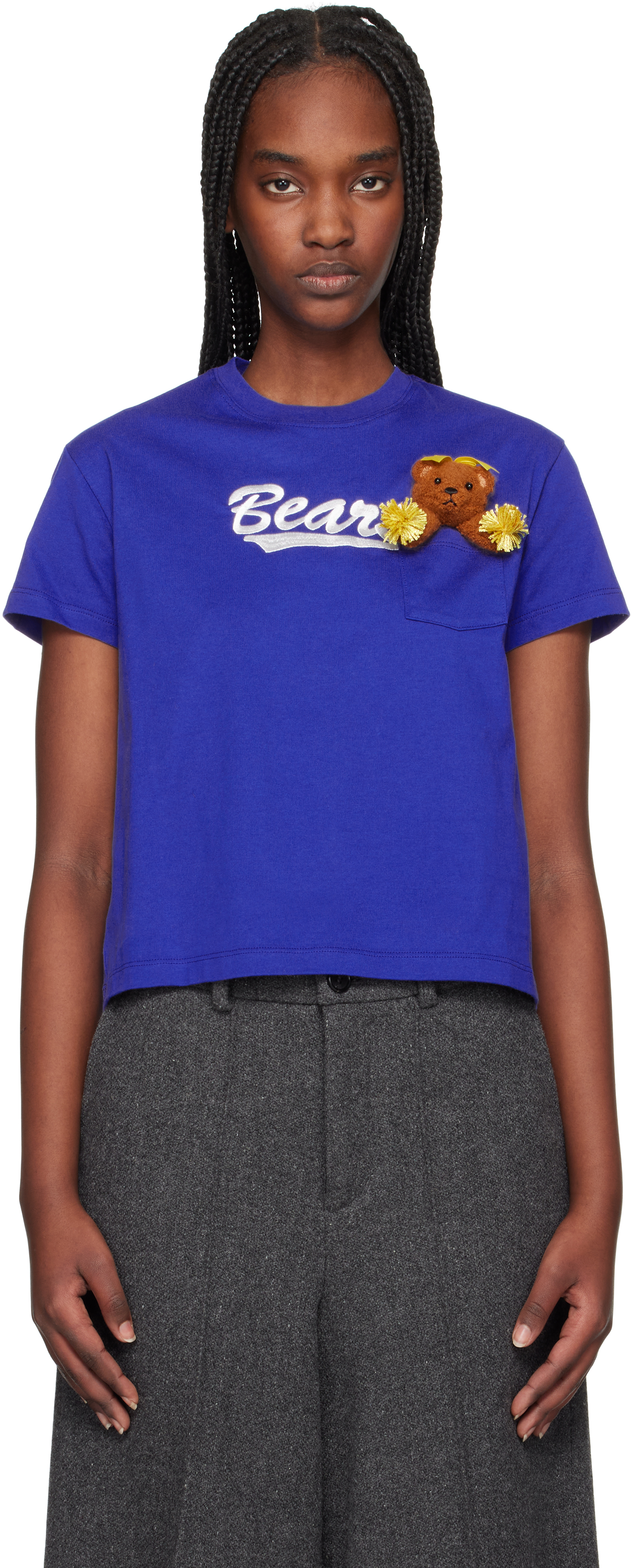 Blue Cheerleading Bear T-shirt