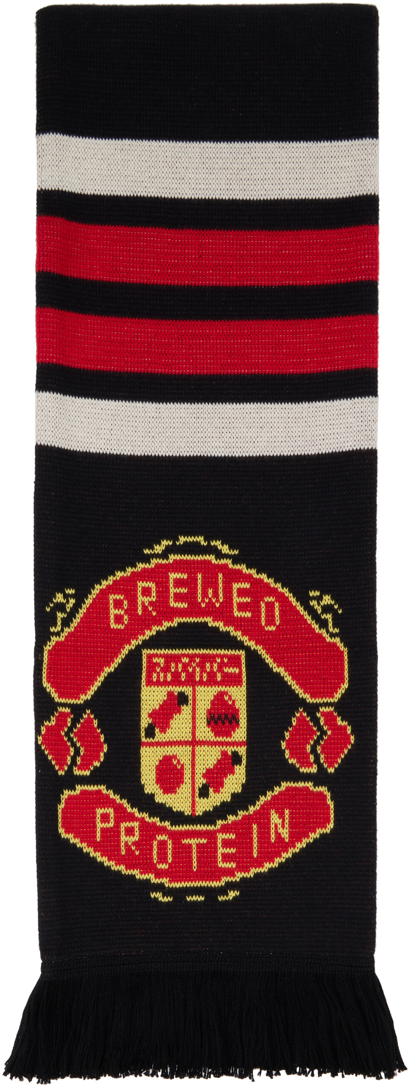 Black 'Team Spiber' Football Scarf by doublet on Sale