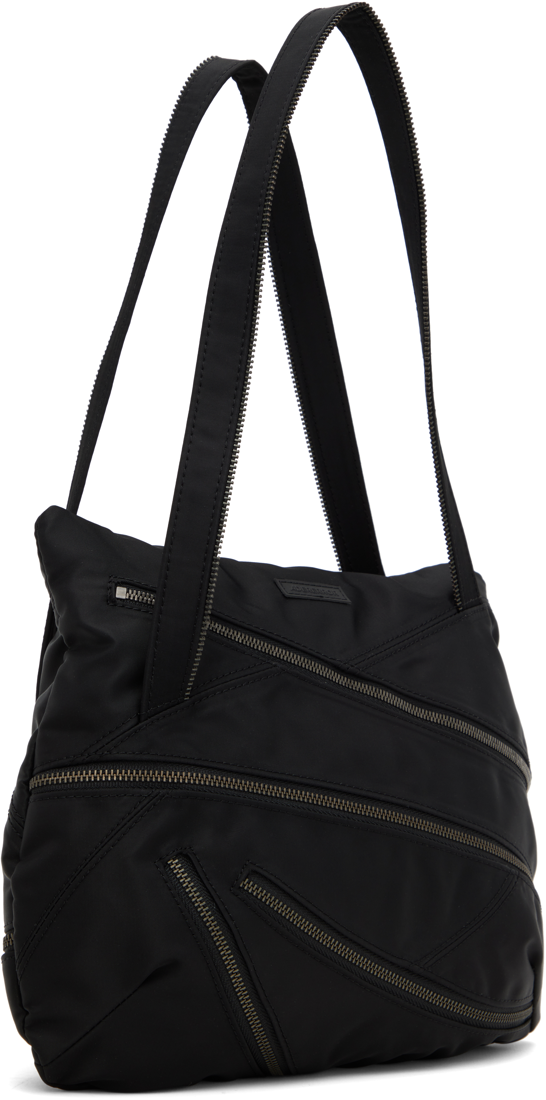 ADER ERROR BLACK ZIPPER SHOULDER BAG