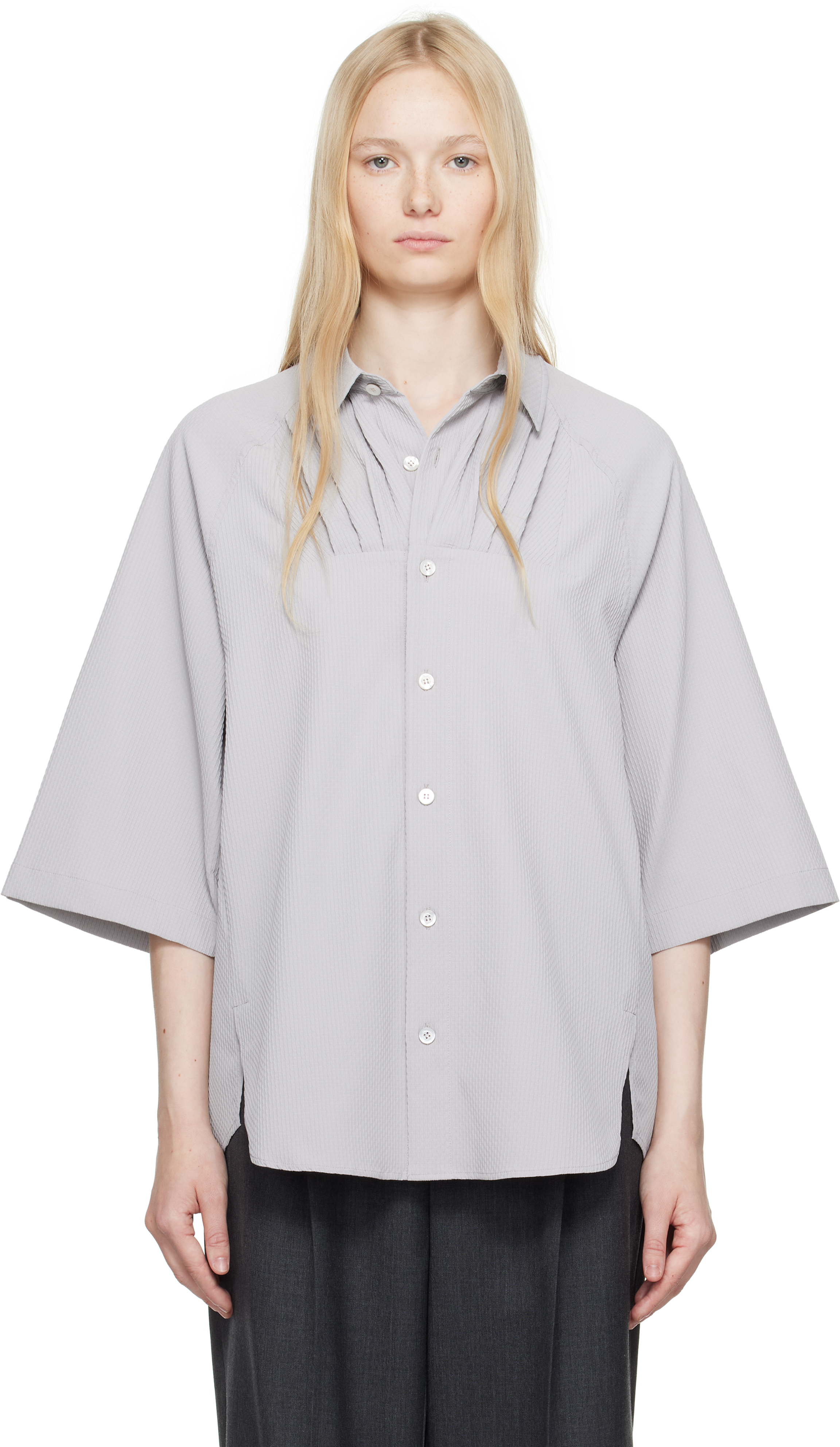 Gray Half Sleeve Product. 56 Shirt