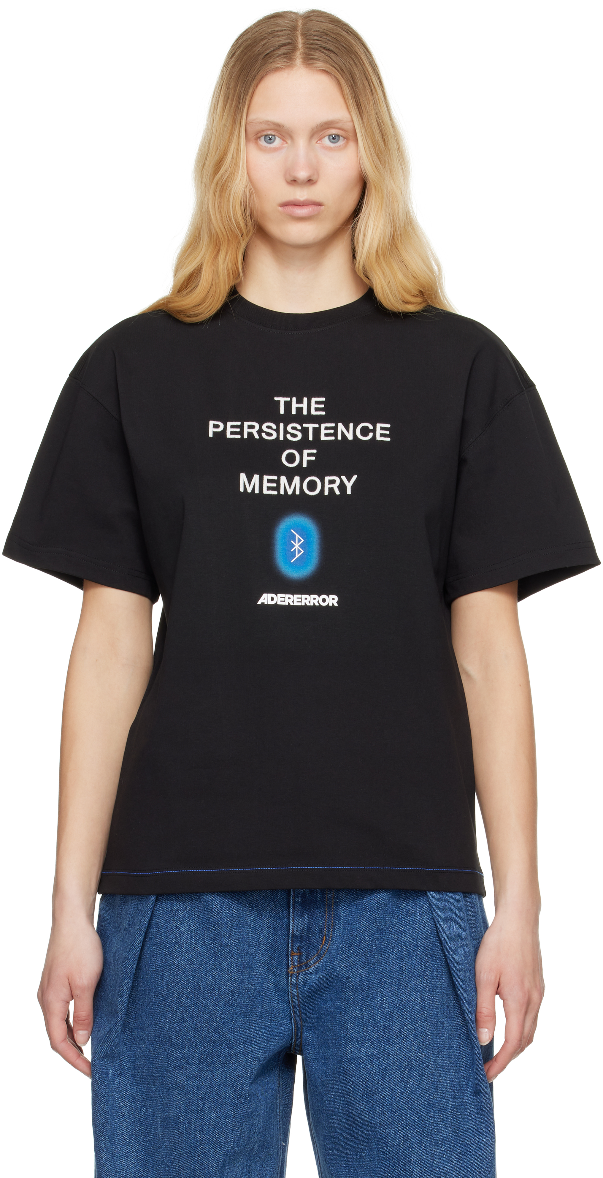 ADER error: ブラック Blue Net Product. 49 Tシャツ | SSENSE 日本