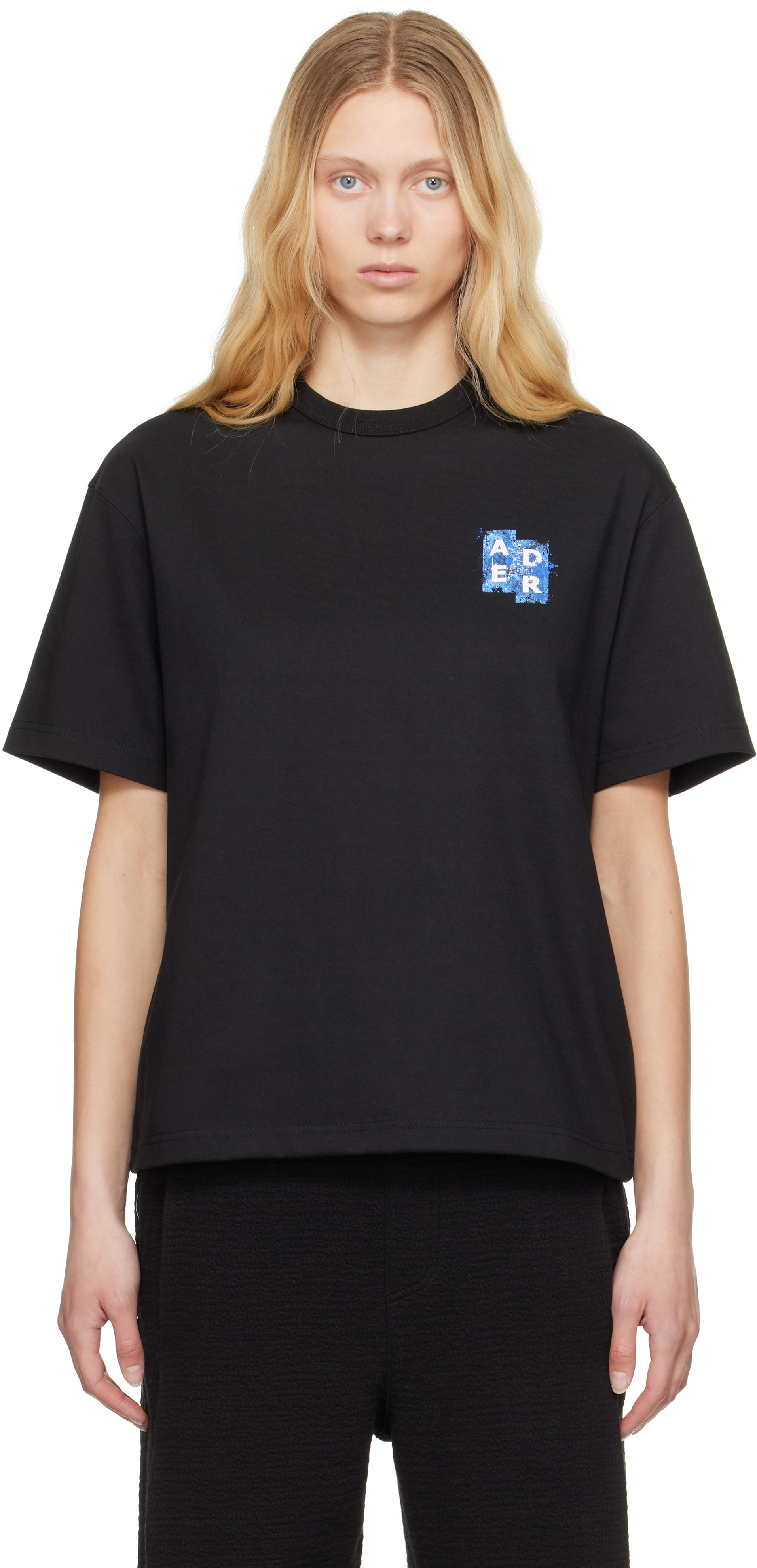 ADER error: ブラック Sig; BL Tag 06 Tシャツ | SSENSE 日本