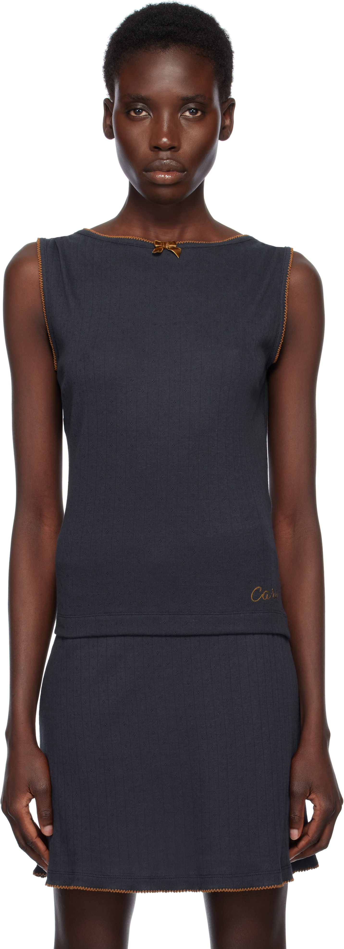 Navy Alexa Jersey Top