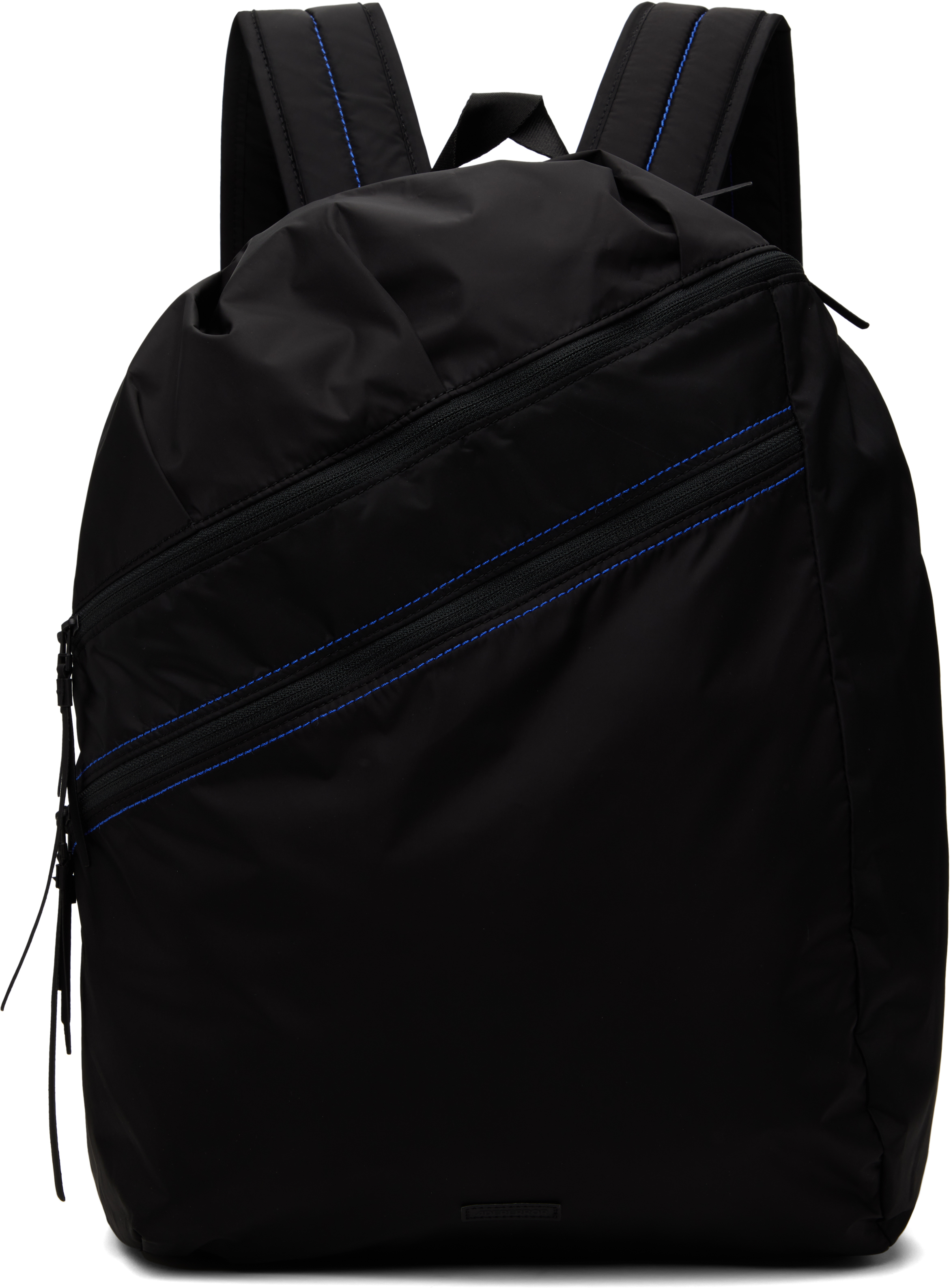 Black Logo Patch Backpack by ADER error on Sale