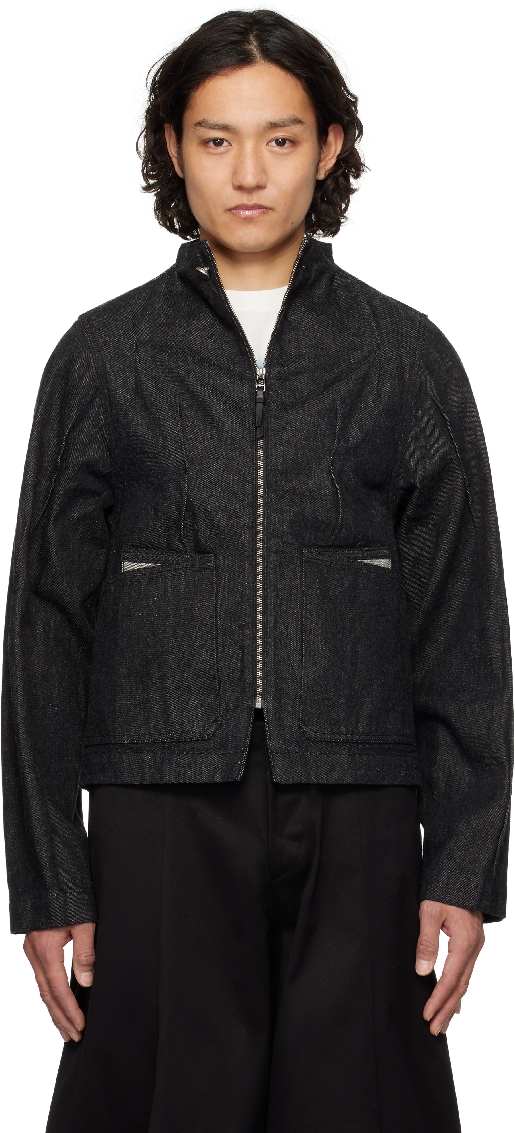 adererror アーダーエラー　レザージャケット　lean jacket ADER error Black Leather Lean Jacket ADER error