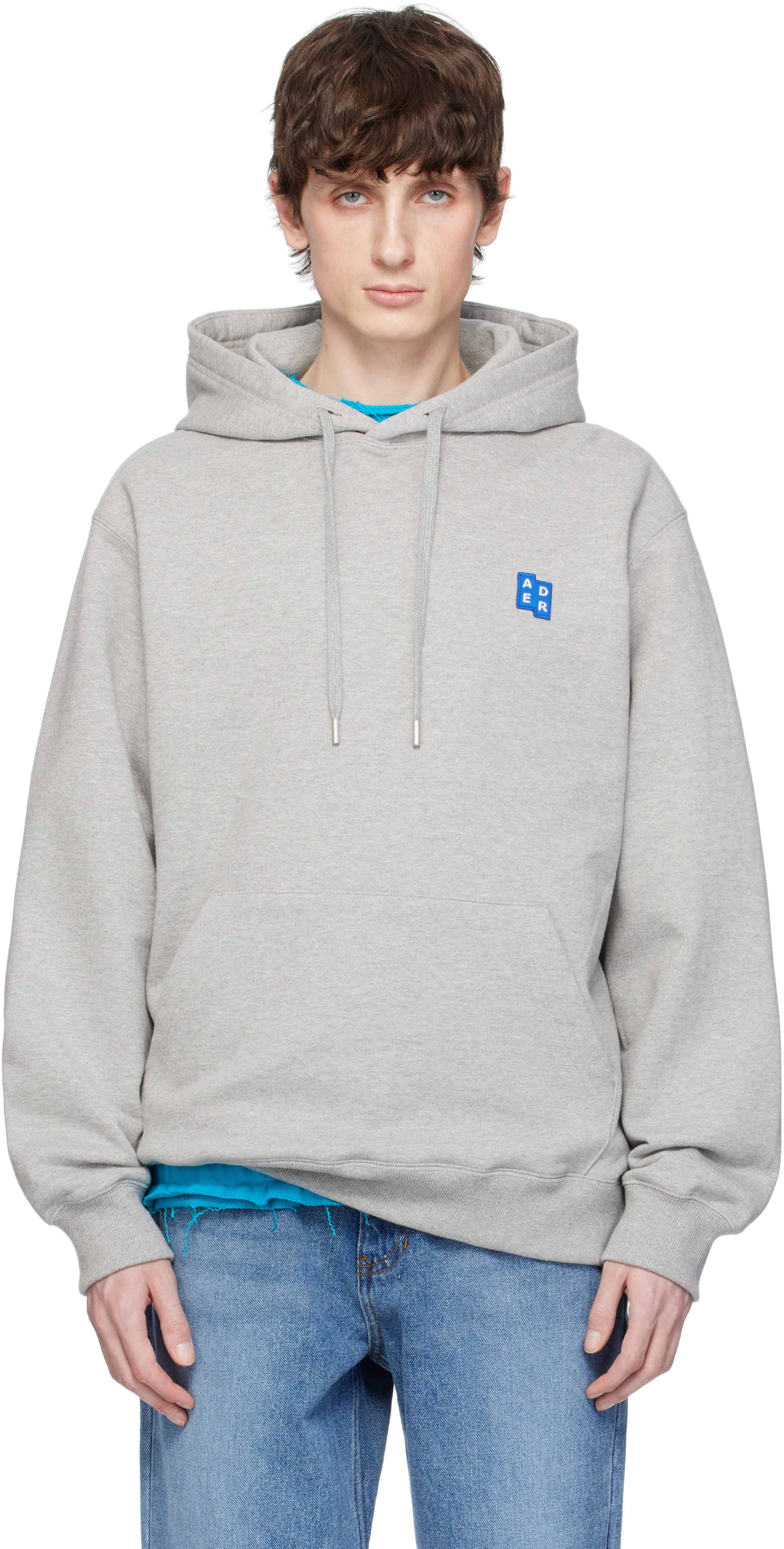 Gray Sig; TRS Tag 01 Hoodie by ADER error on Sale