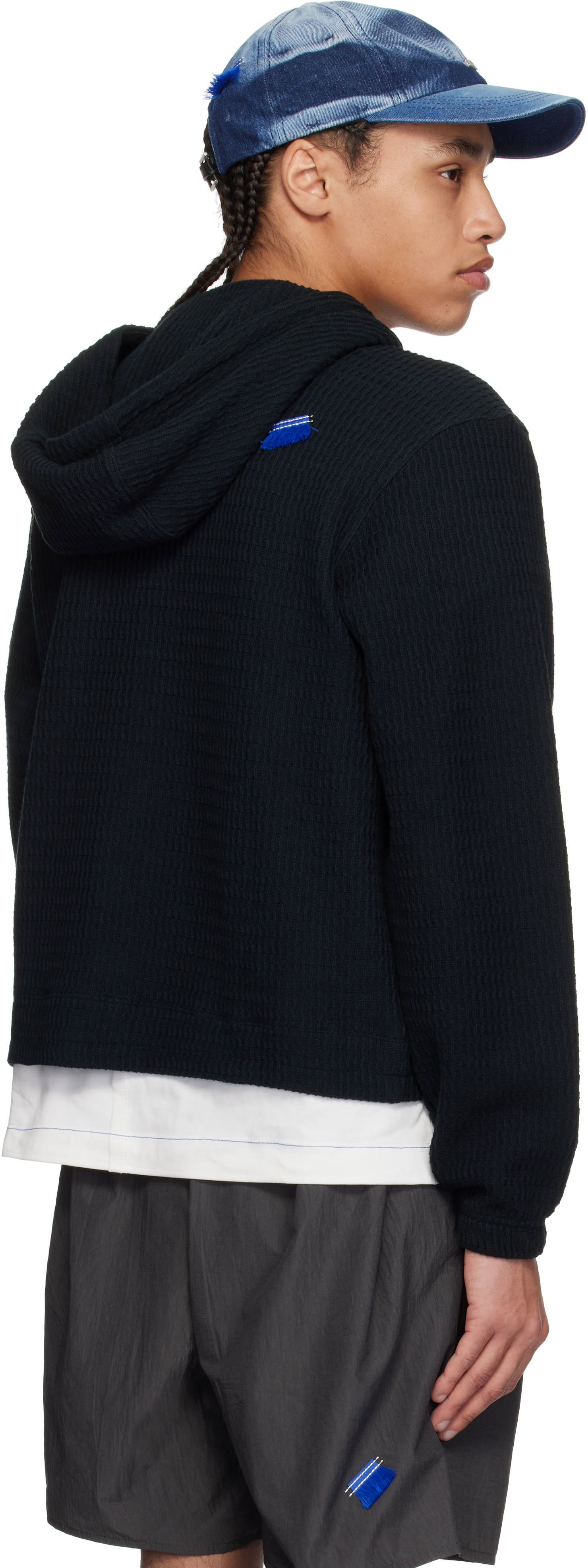 Ader Error Black Lunel Zip-up Product. 30 Hoodie In Black
