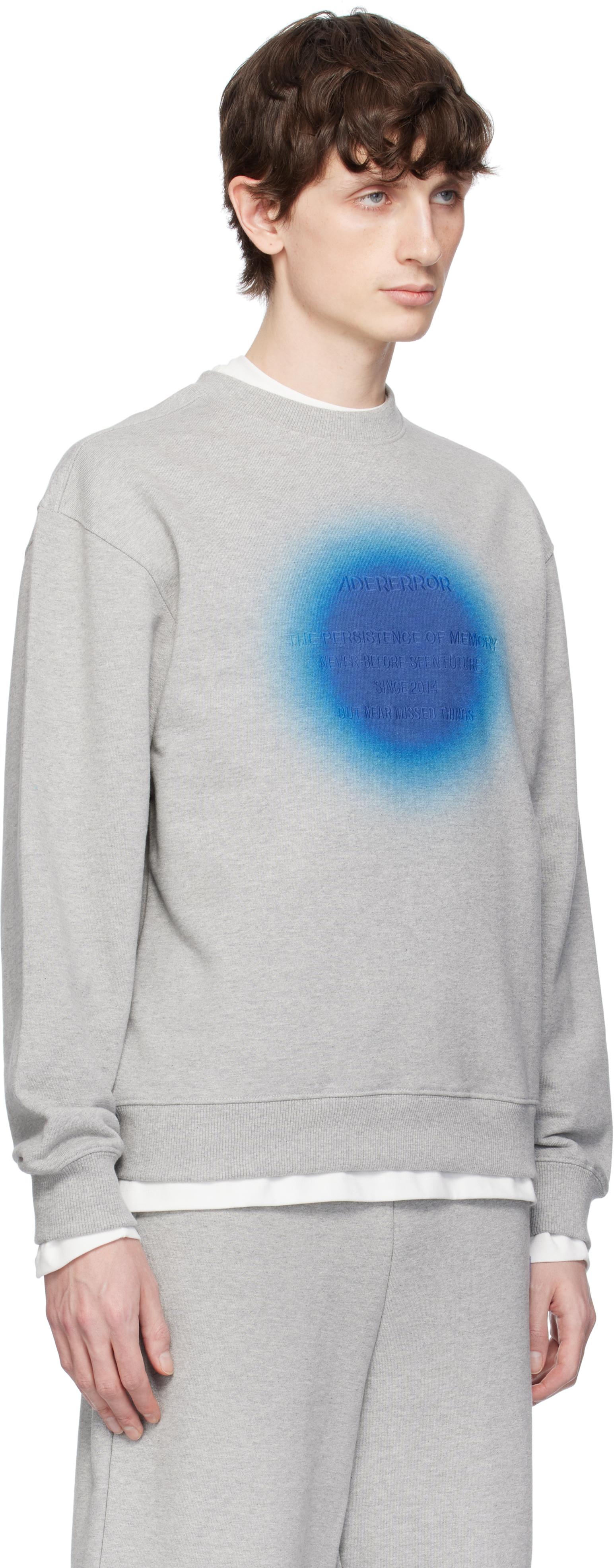 Shop Ader Error Gray Eternity Product. 34 Sweatshirt In Grey