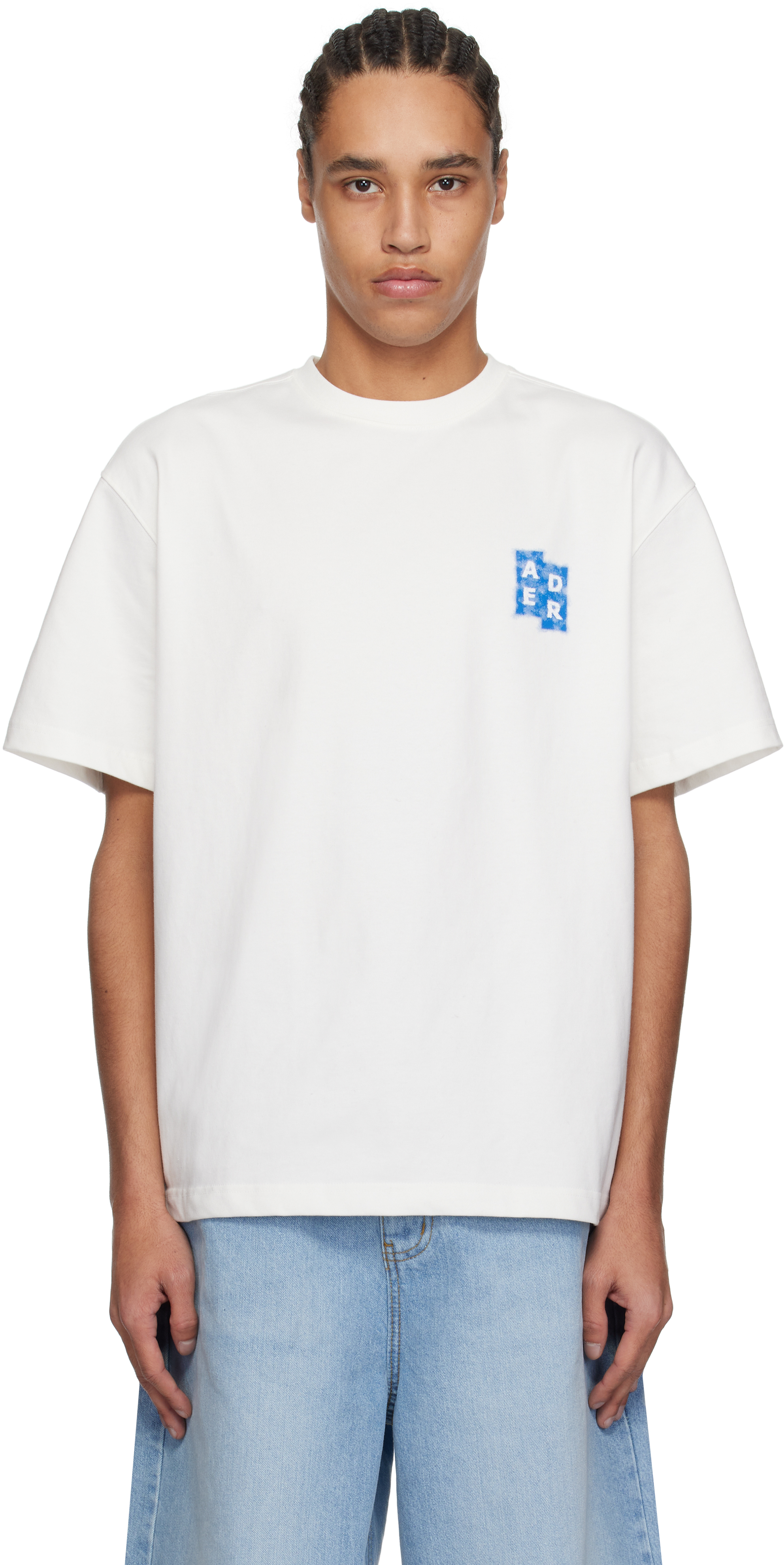 ADER error ホワイト Significant TRS Tag 04 Tシャツ ADER error: ホワイト Significant TRS Tag 04 Tシャツ | SSENSE