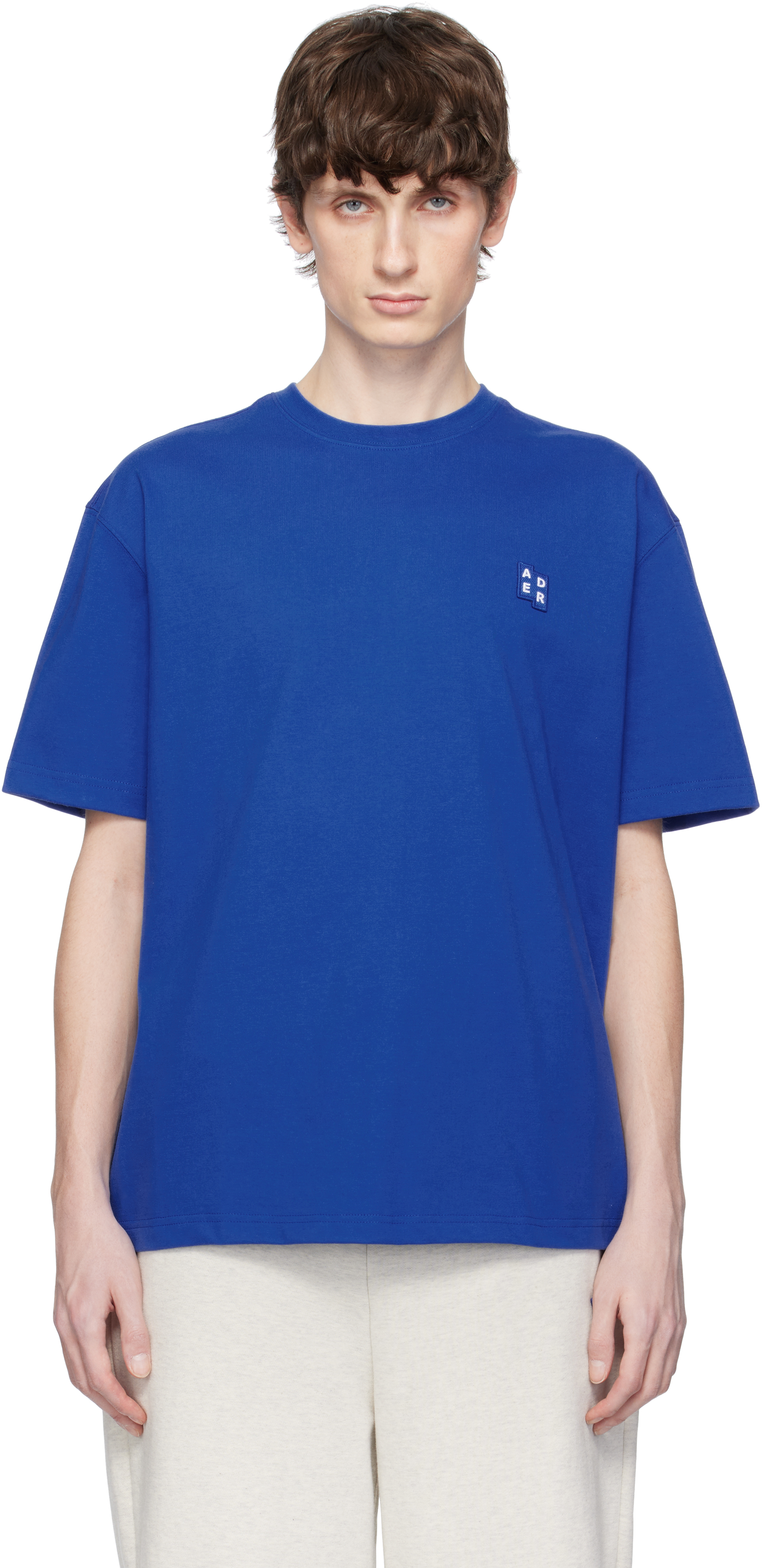 Blue Sig; TRS Tag 01 T-shirt by ADER error on Sale