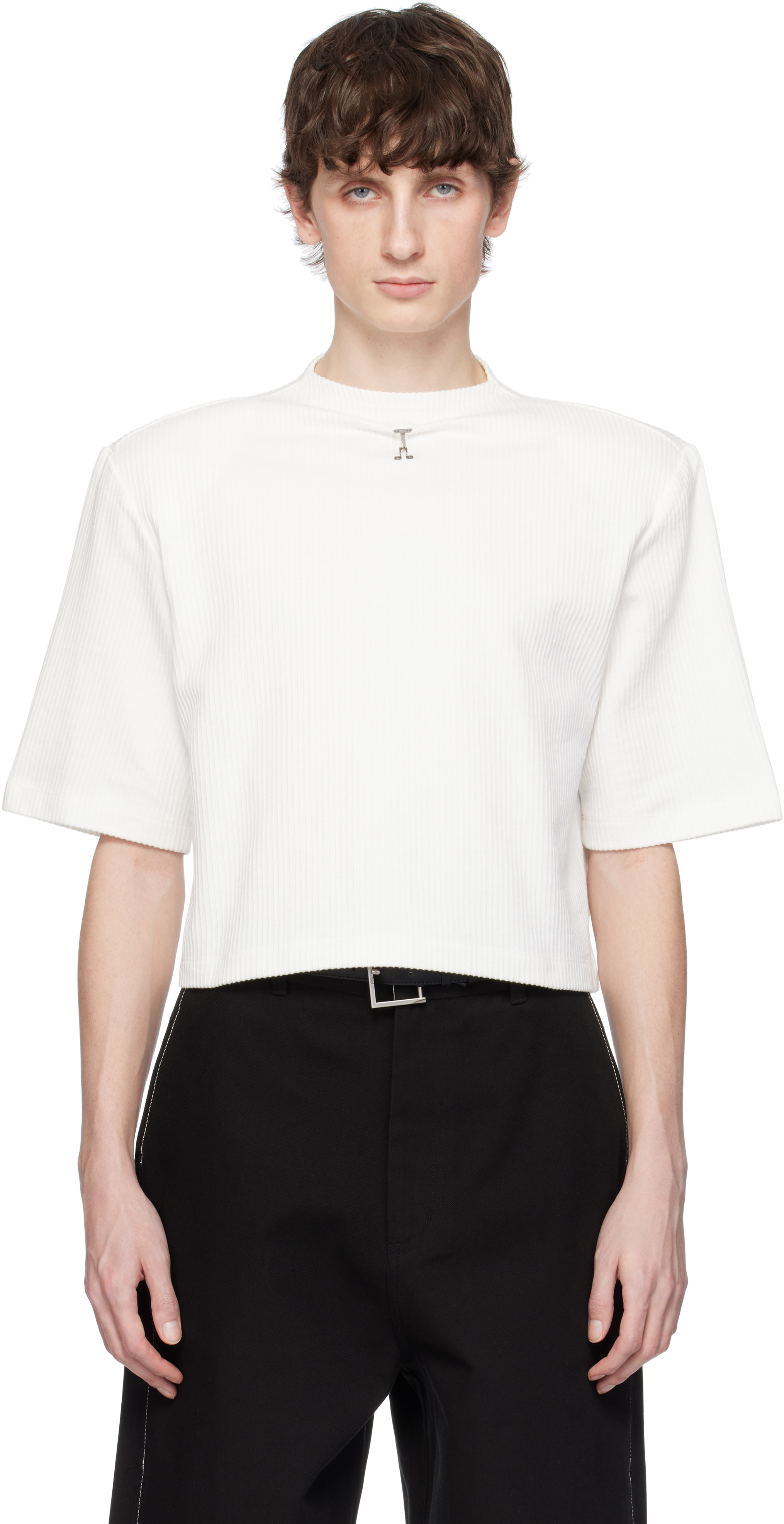 ★Adererror★Product. 44 White Product. 44 T-shirt by ADER error on Sale