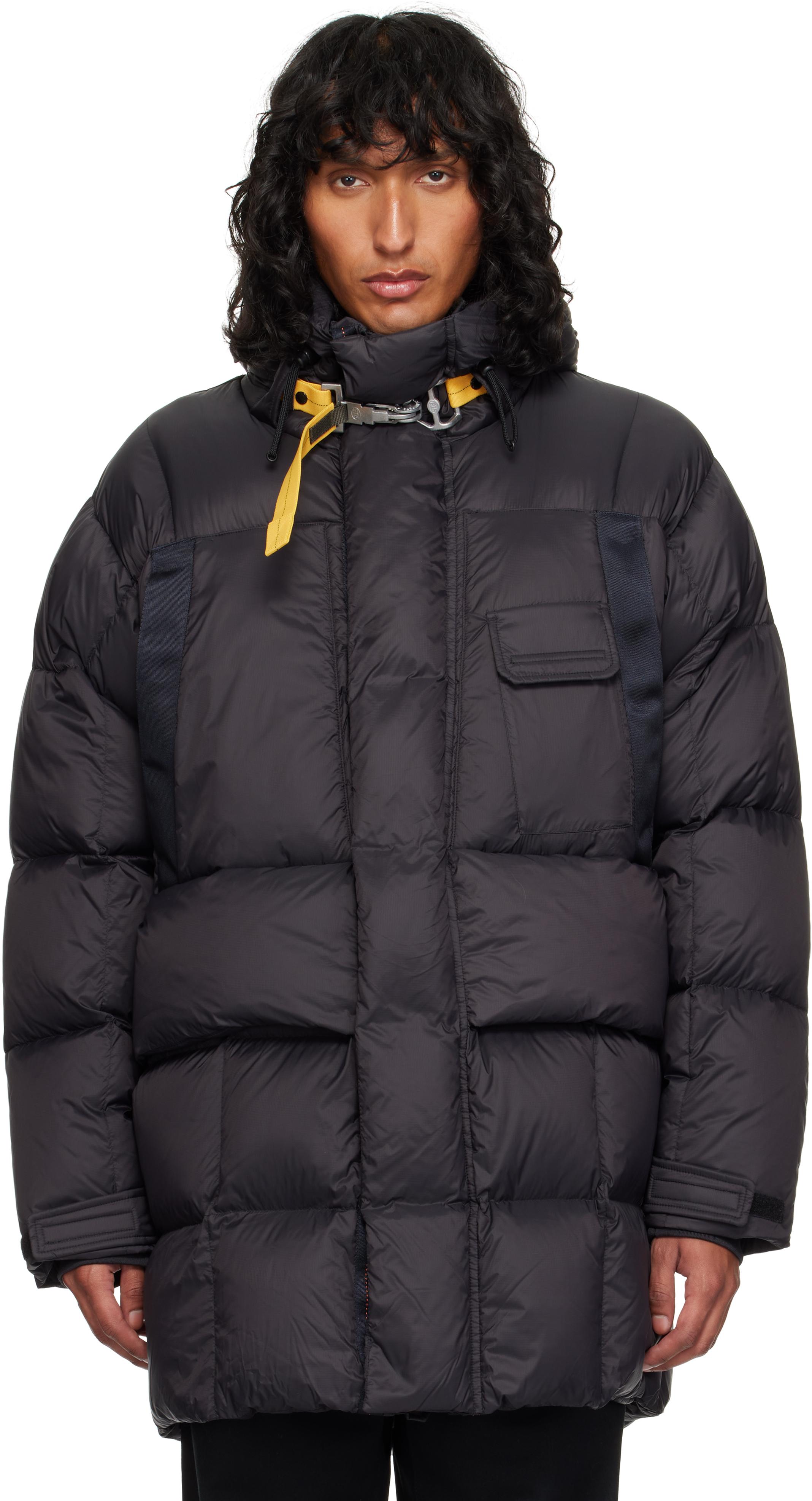 Parajumpers Black Bold Down Parka In 0710 Pencil