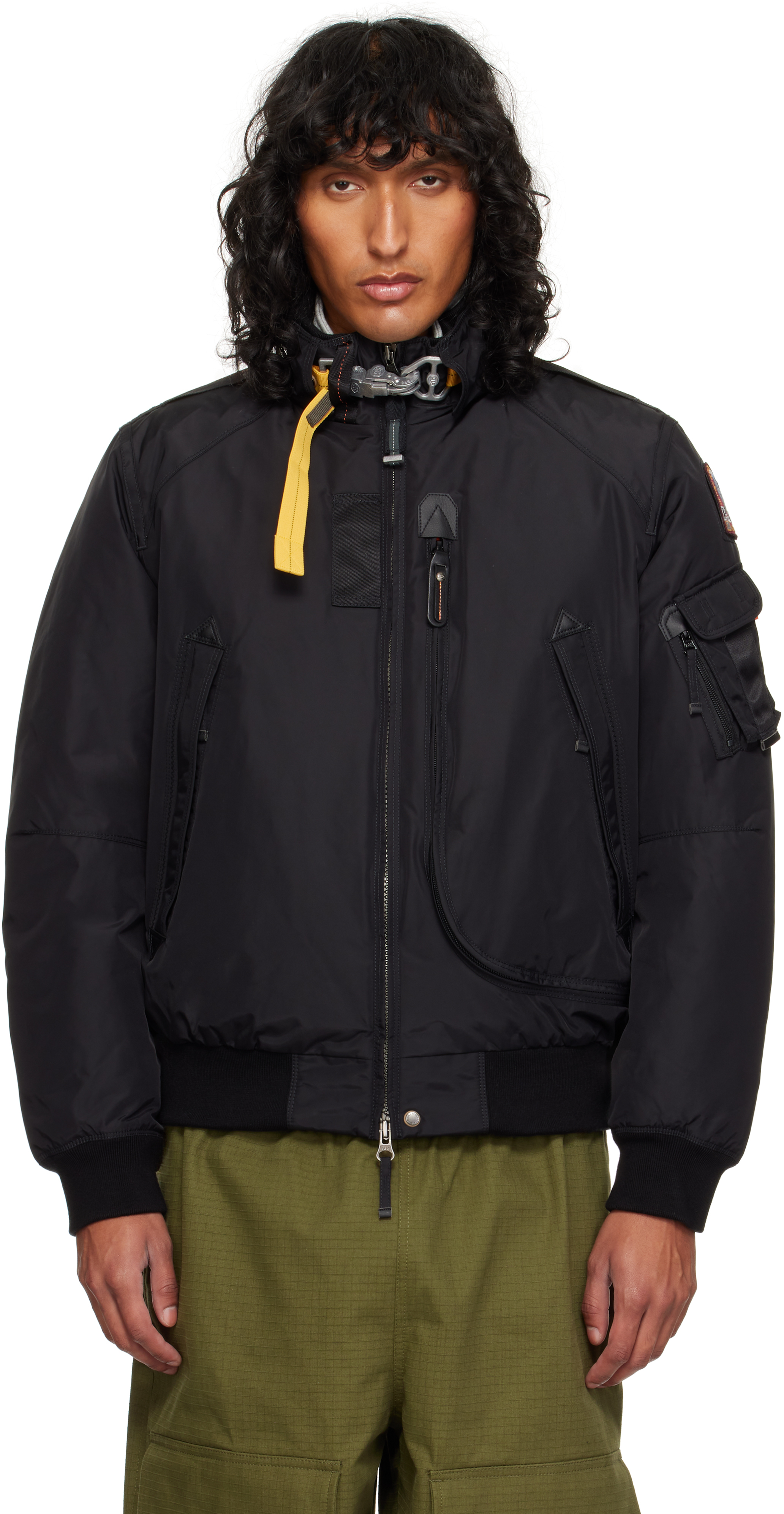 Black Down Bomber Jacket