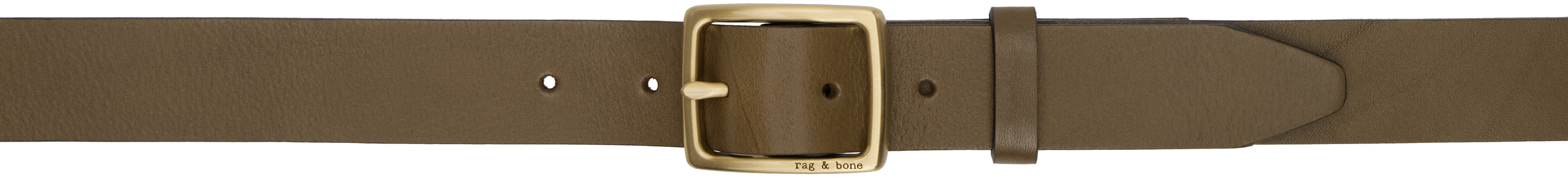 【関税込み】rag & bone ブラウン Boyfriend レザーベルト Boyfriend Embossed Leather Belt - Dark Espresso Basketweave