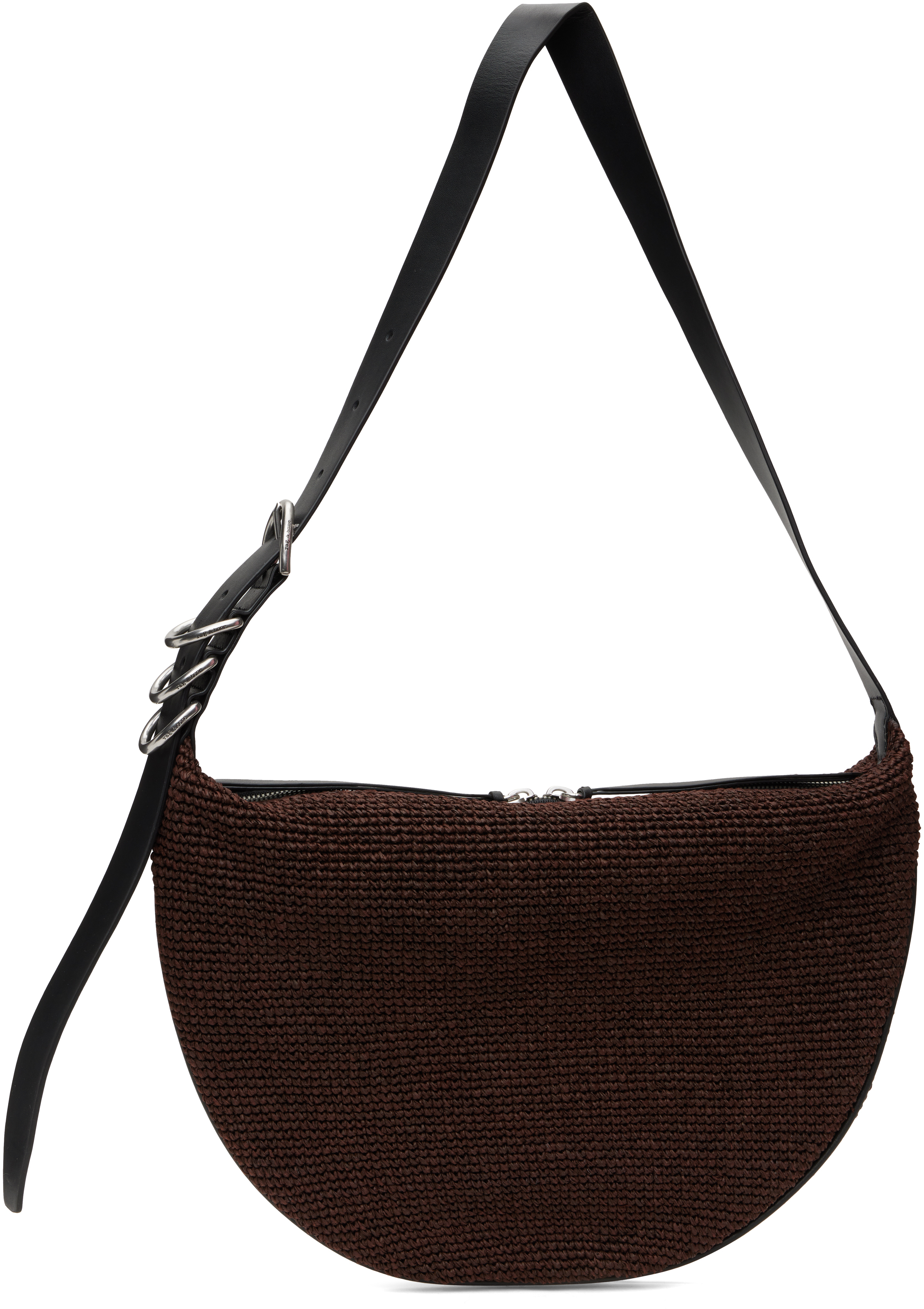 Brown Mercer Medium Straw Bag