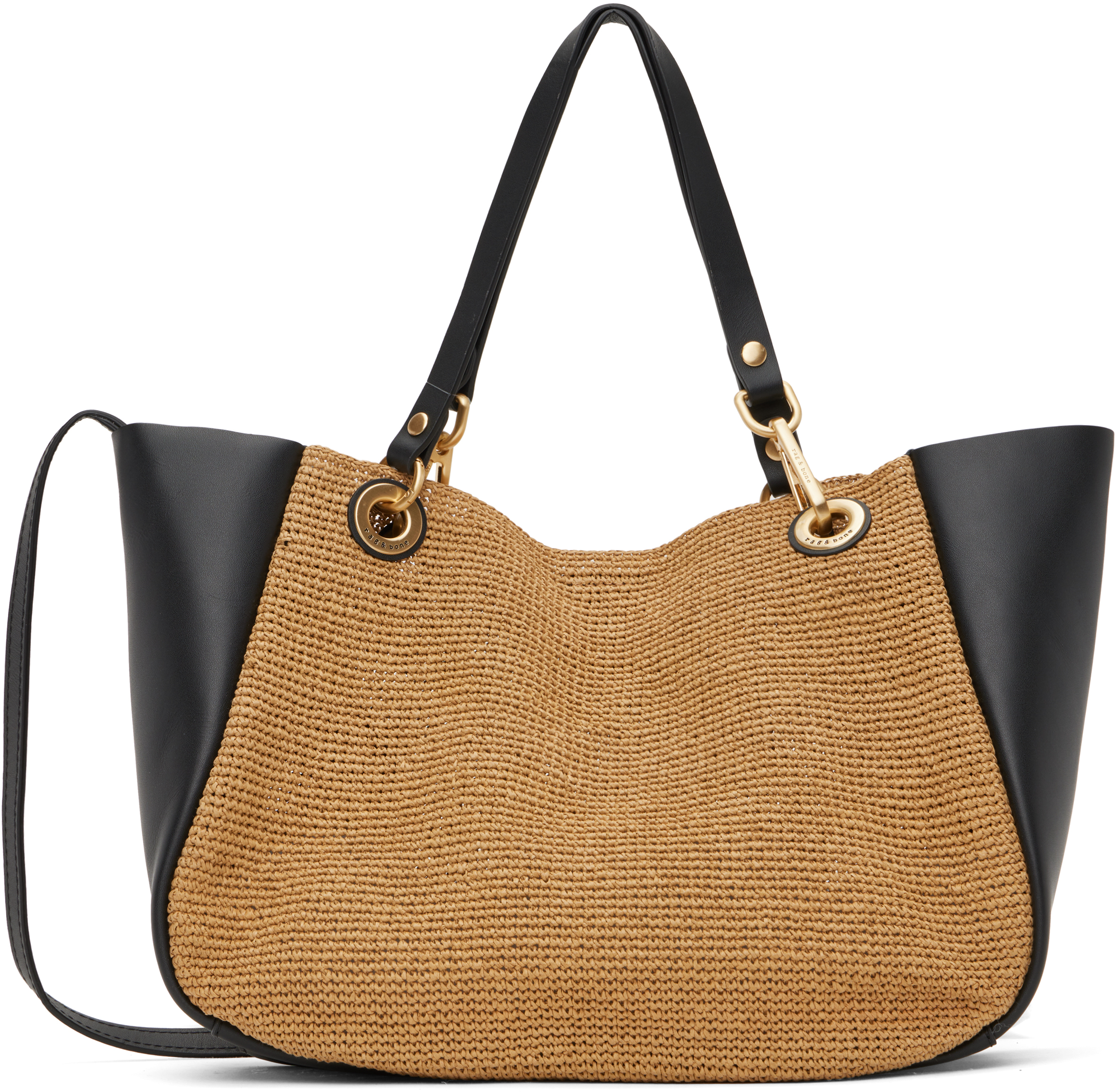 Beige & Black Revival Summer City Tote