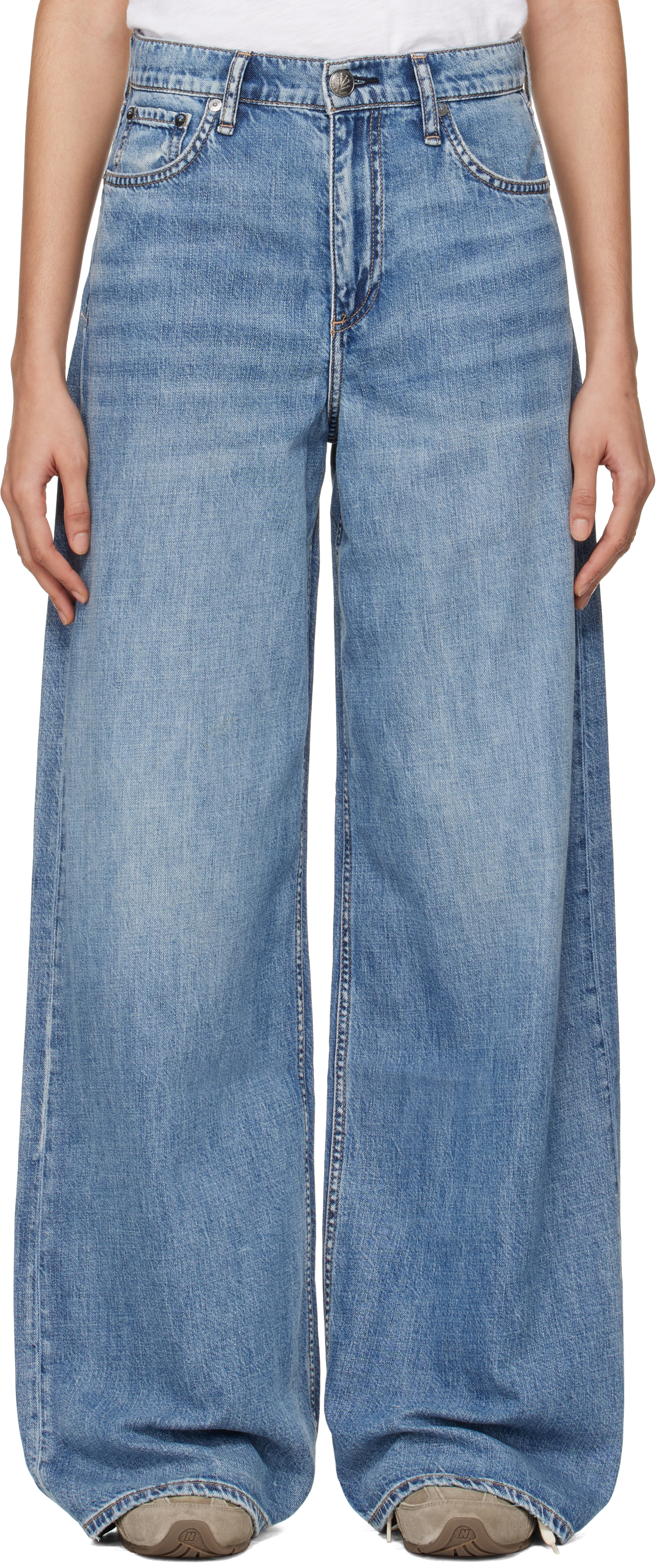 【関税込み】rag & bone インディゴ Sofie ジーンズ Featherweight Sofie Wide Leg - Otto: High-Rise Jean | rag & bone