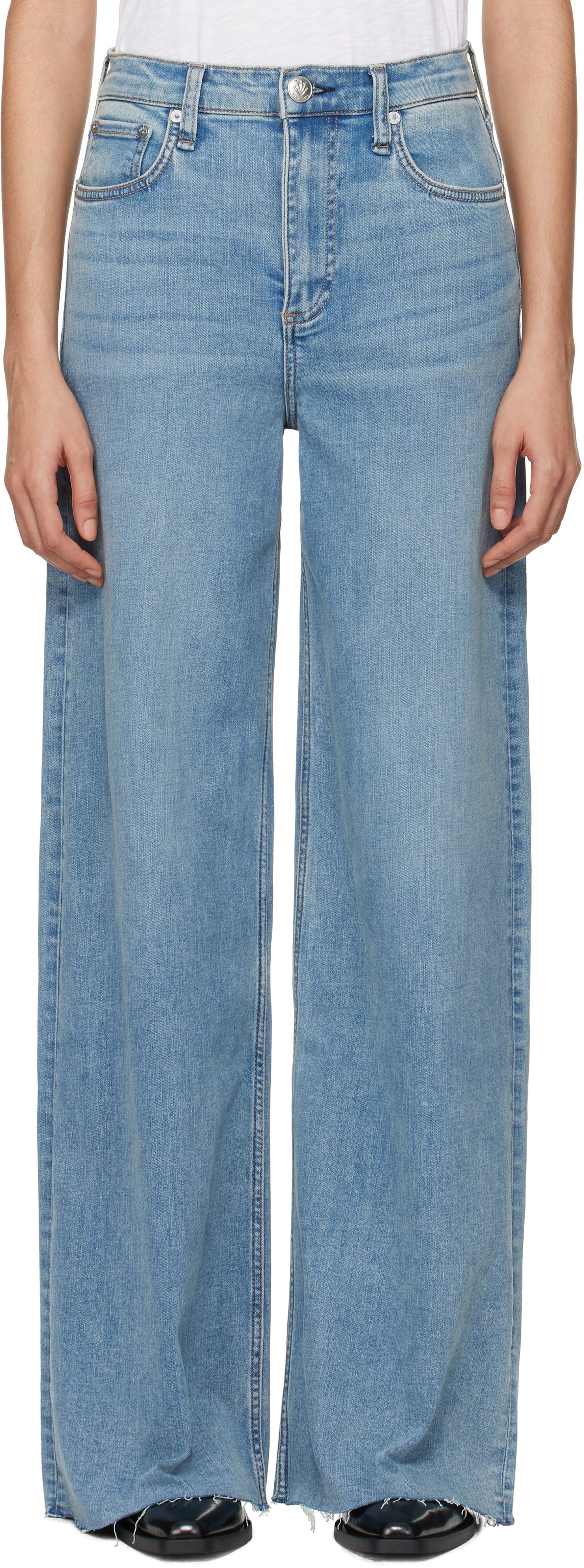 全4色   ウルトラ ハイライズ ワイドレッグ ジーンズ WIDE-LEG HIGH-RISE FULL-LENGTH JEANS ワイドレッグハイライズ