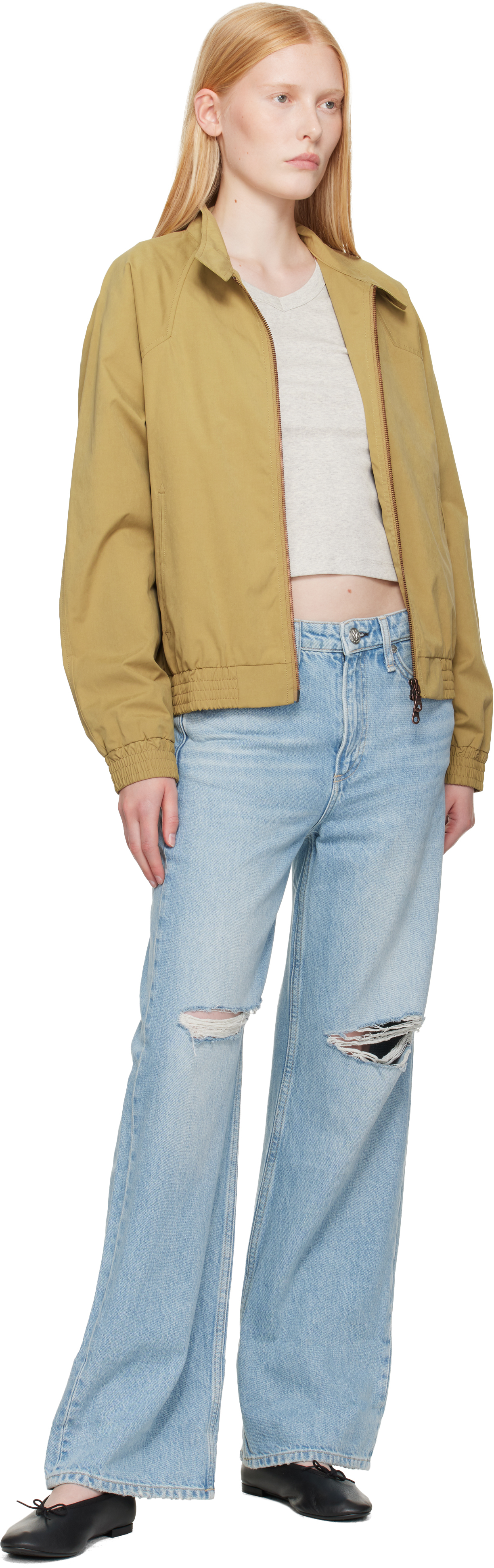 Rag & Bone Blue Logan Mid-rise Jeans In Ludlow
