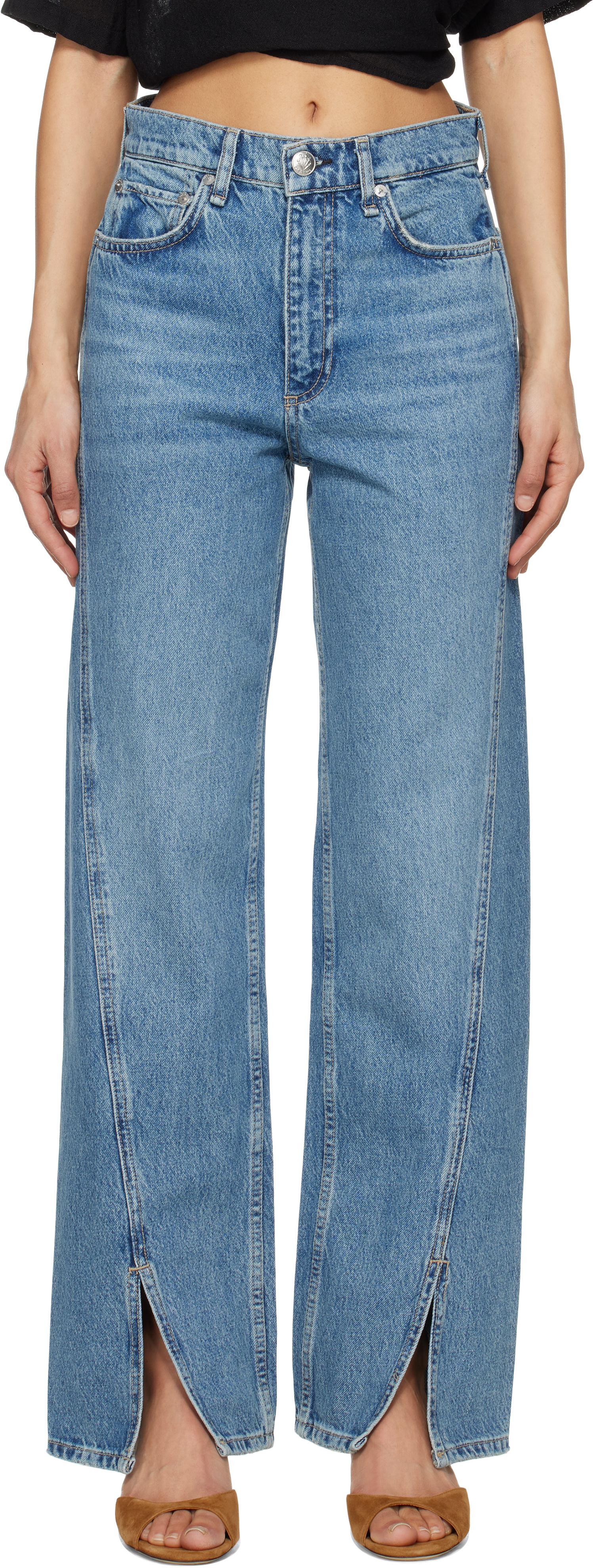 Blue Loose Shea High-Rise Jeans