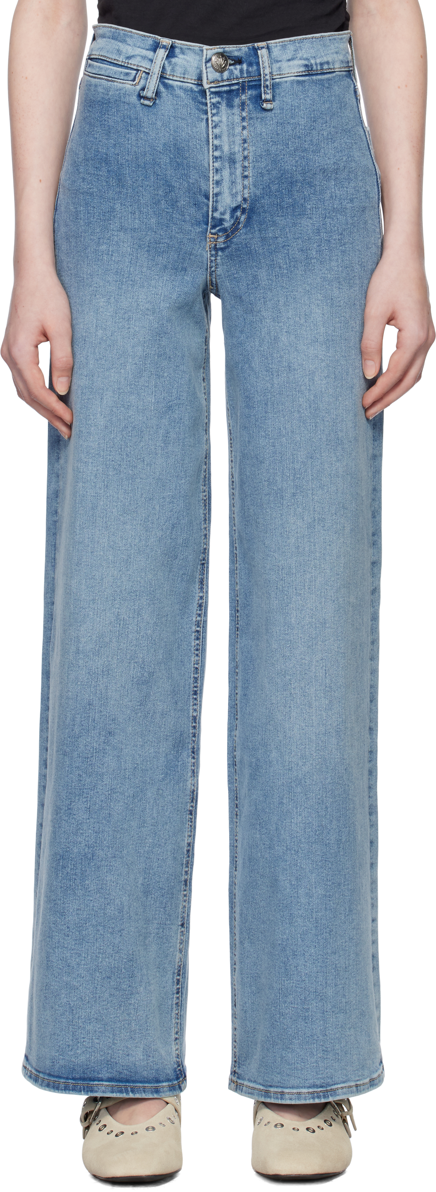 rag & boneのブルー Epic Hadley ストレートジーンズがセール中