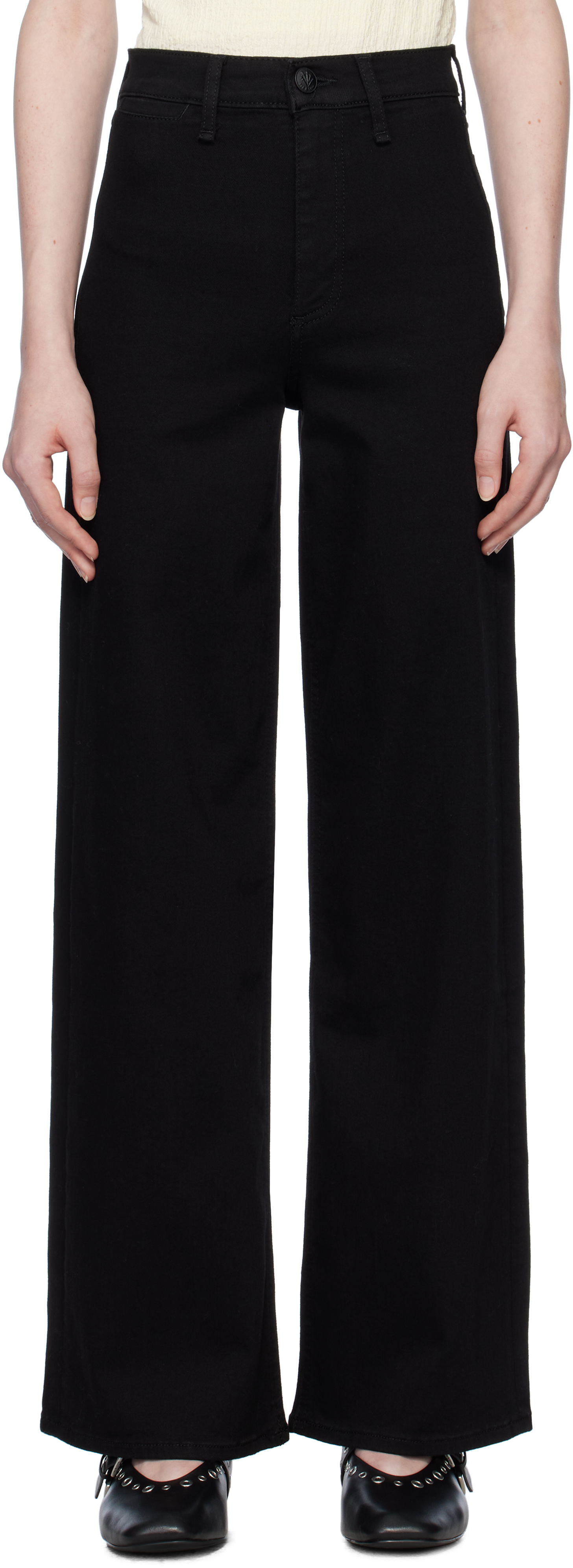 Black Epic Hadley Wide-Leg Jeans