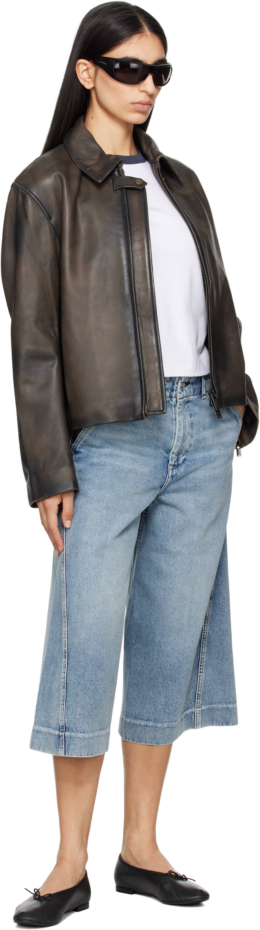 Rag & Bone Blue Tailored Jamie Denim Shorts In Pacific