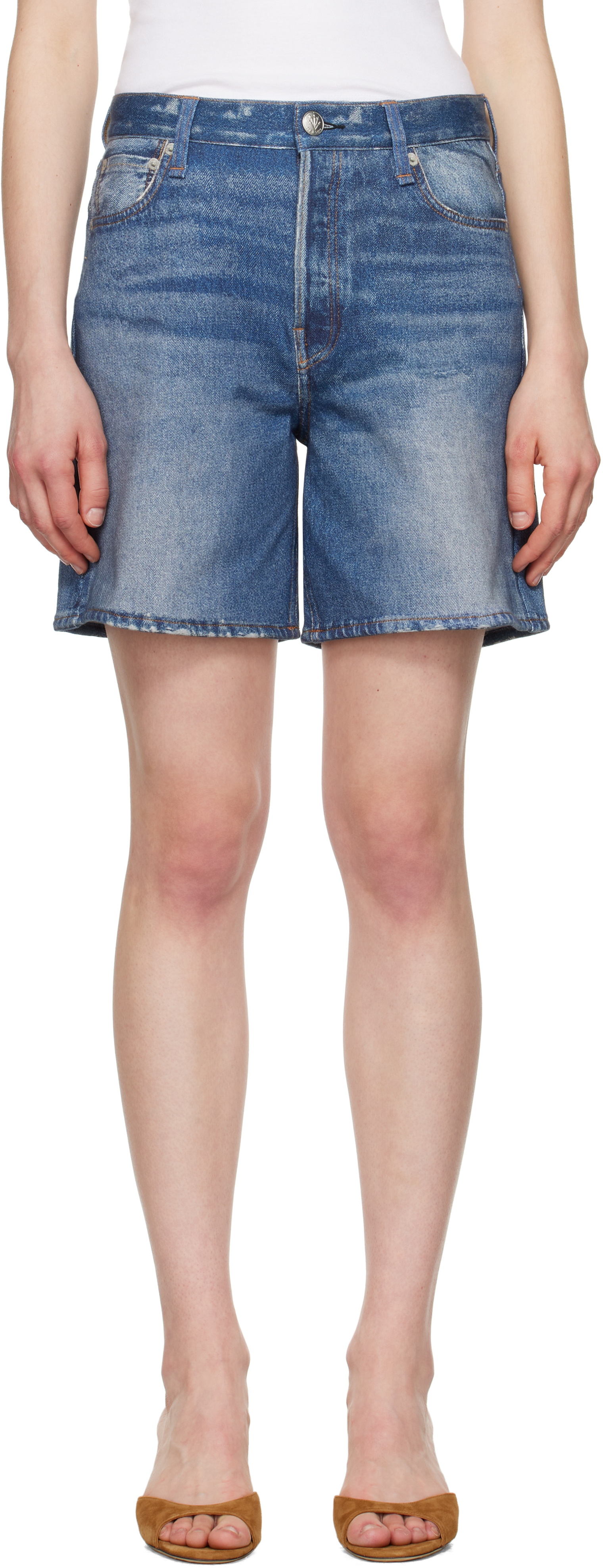 【関税込み】rag & bone ブルー Miramar Kaia ショートパンツ Miramar Kaia Shorts - Hampton | rag & bone