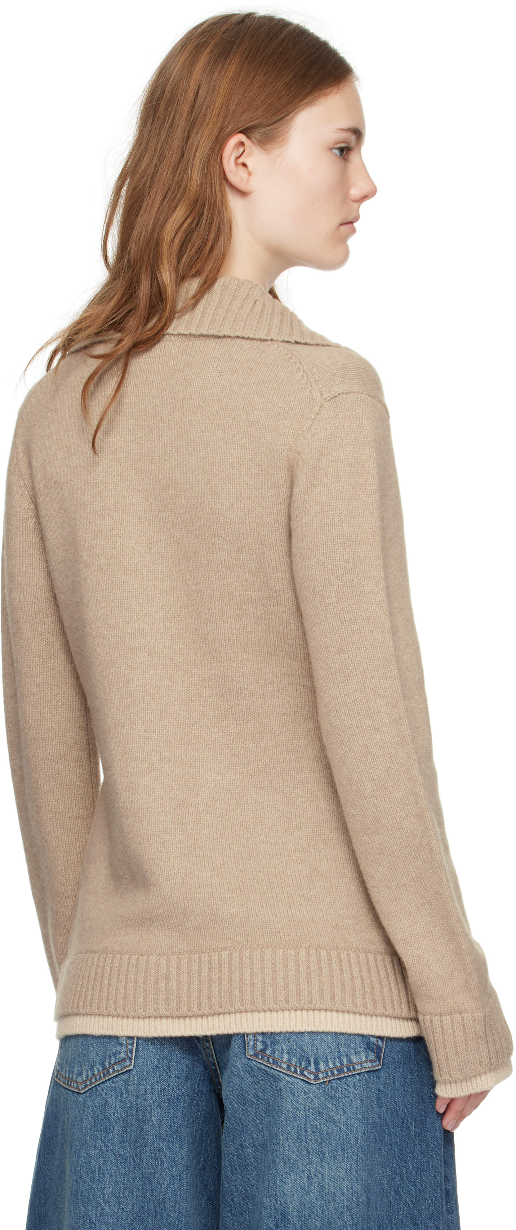 Rag & Bone Brown Danica Cardigan In Oatmeal