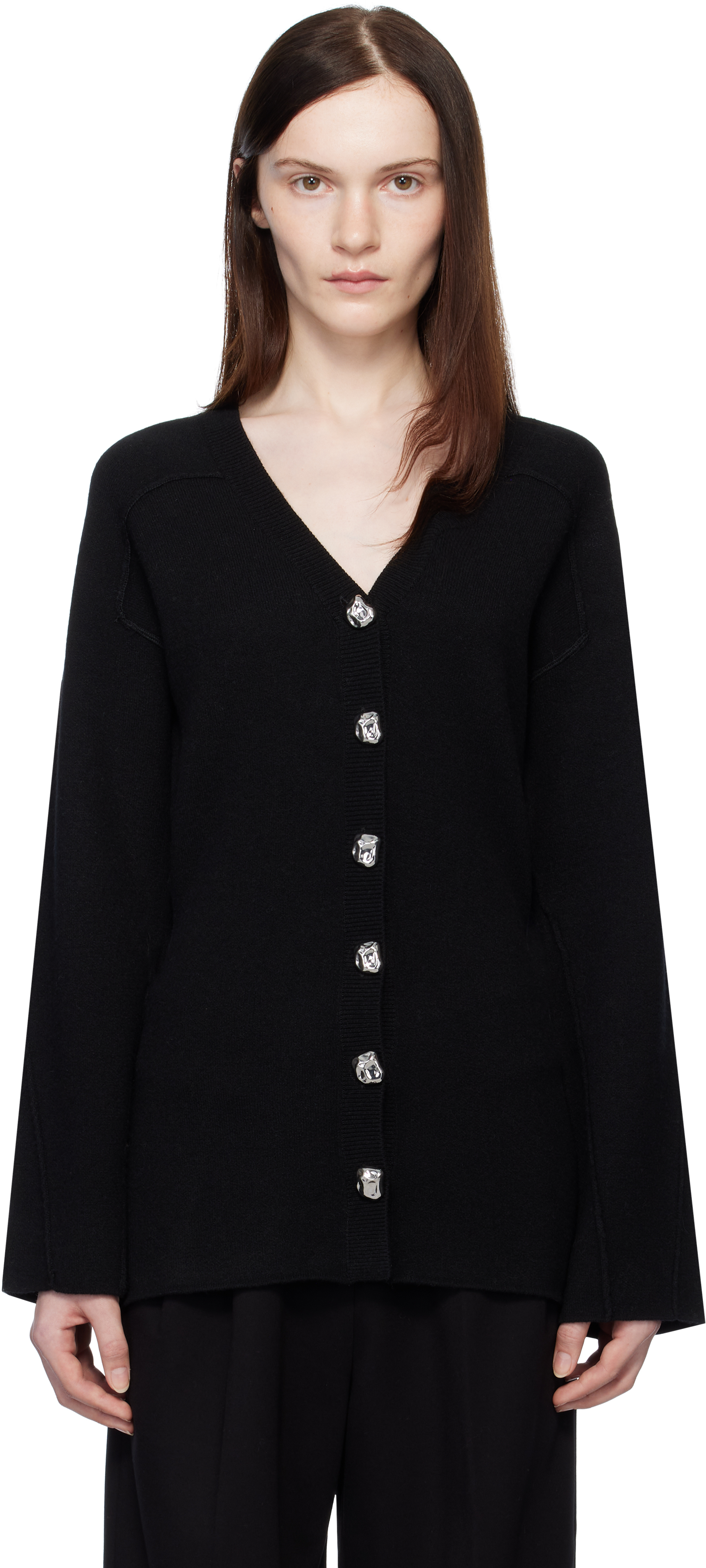 Black Bridget V-Neck Cardigan