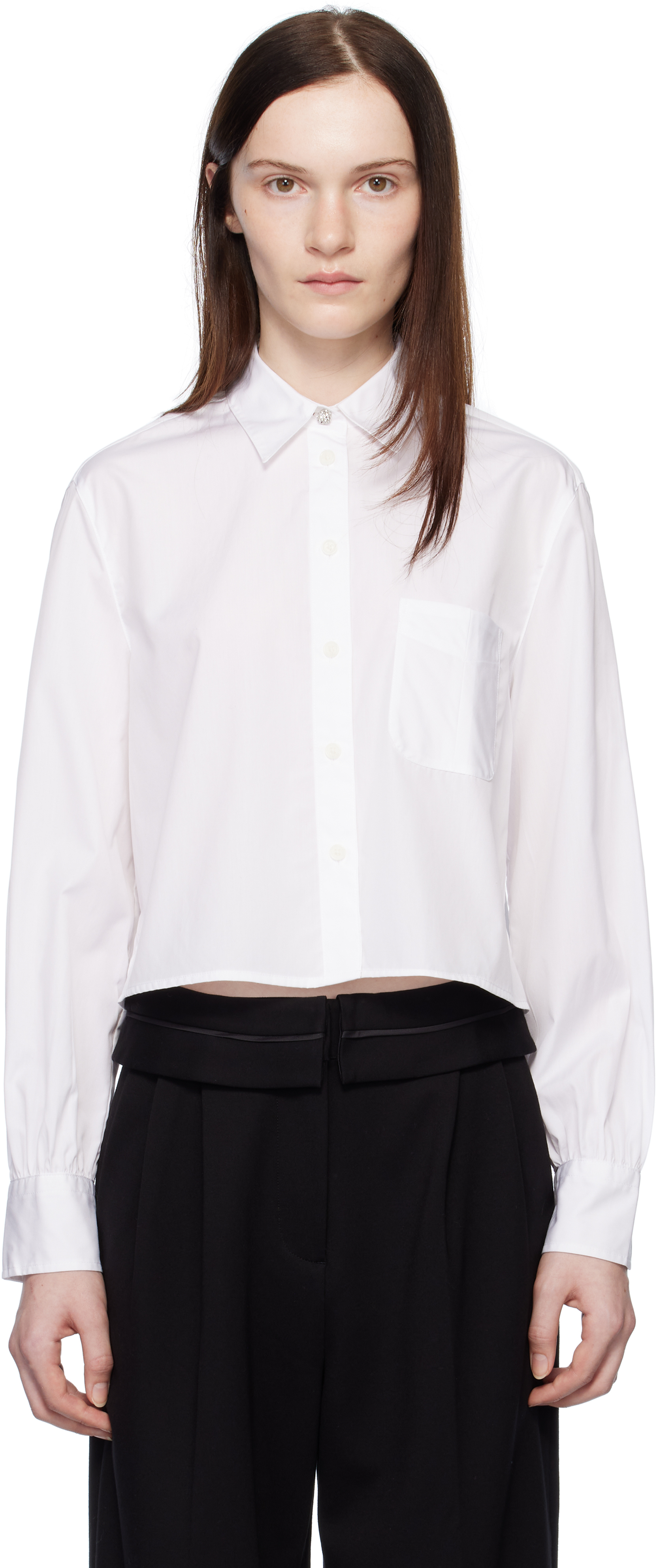 White Maxine Jewel Shirt