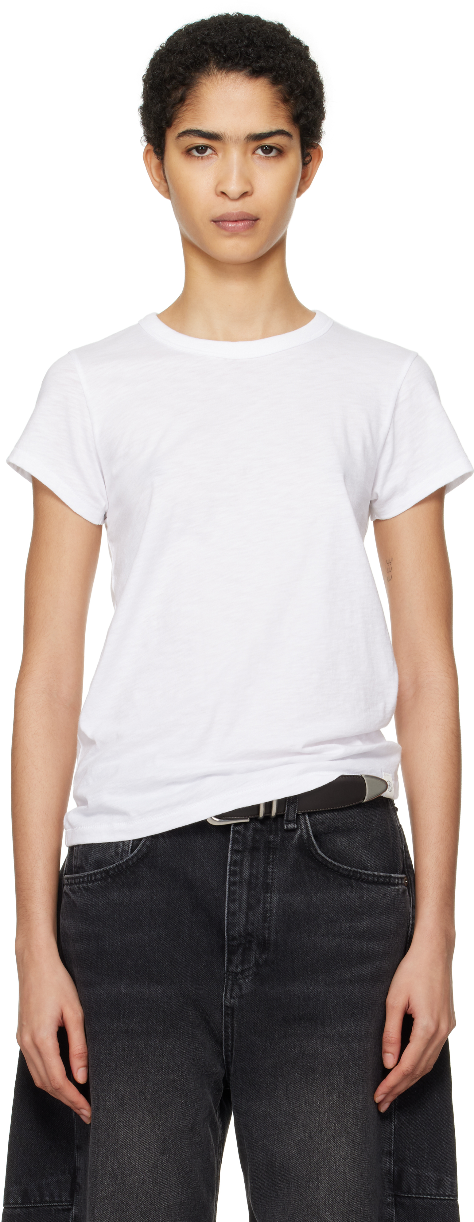 White 
The Slub
 T-shirt