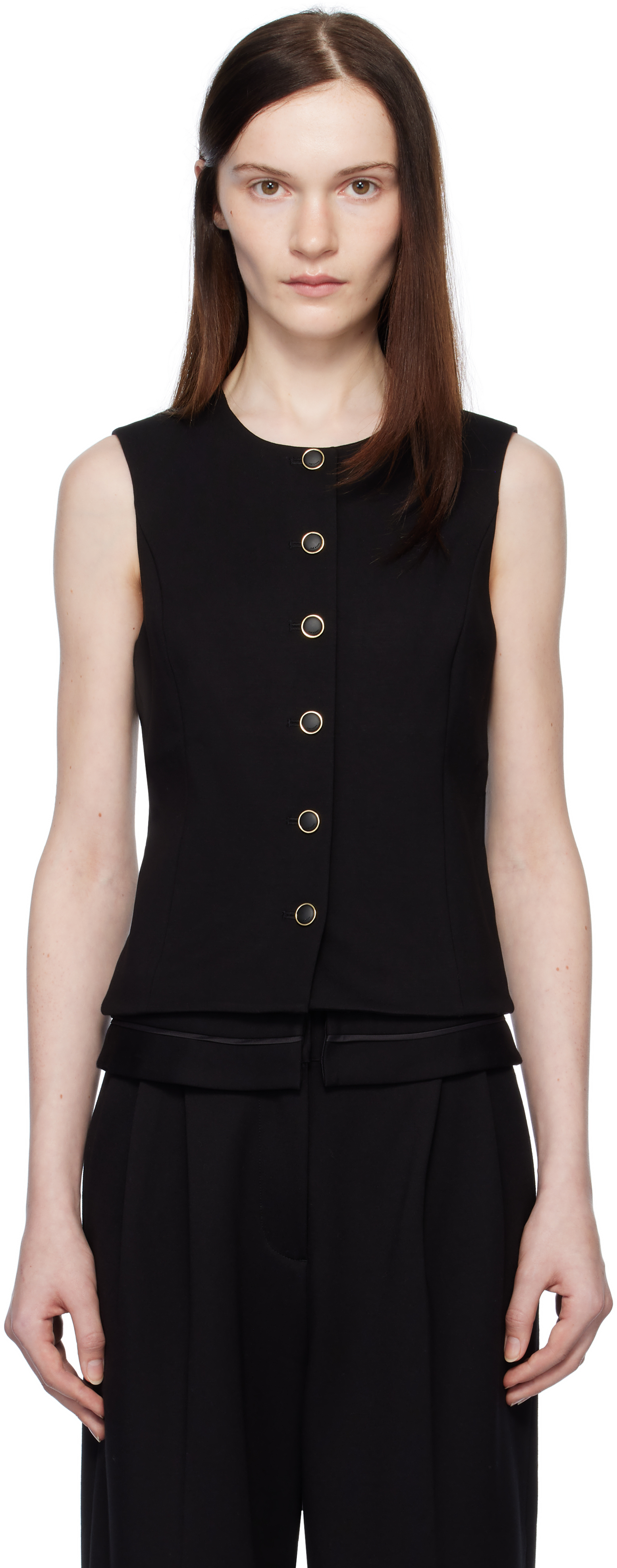 Black Irina Ponte Vest