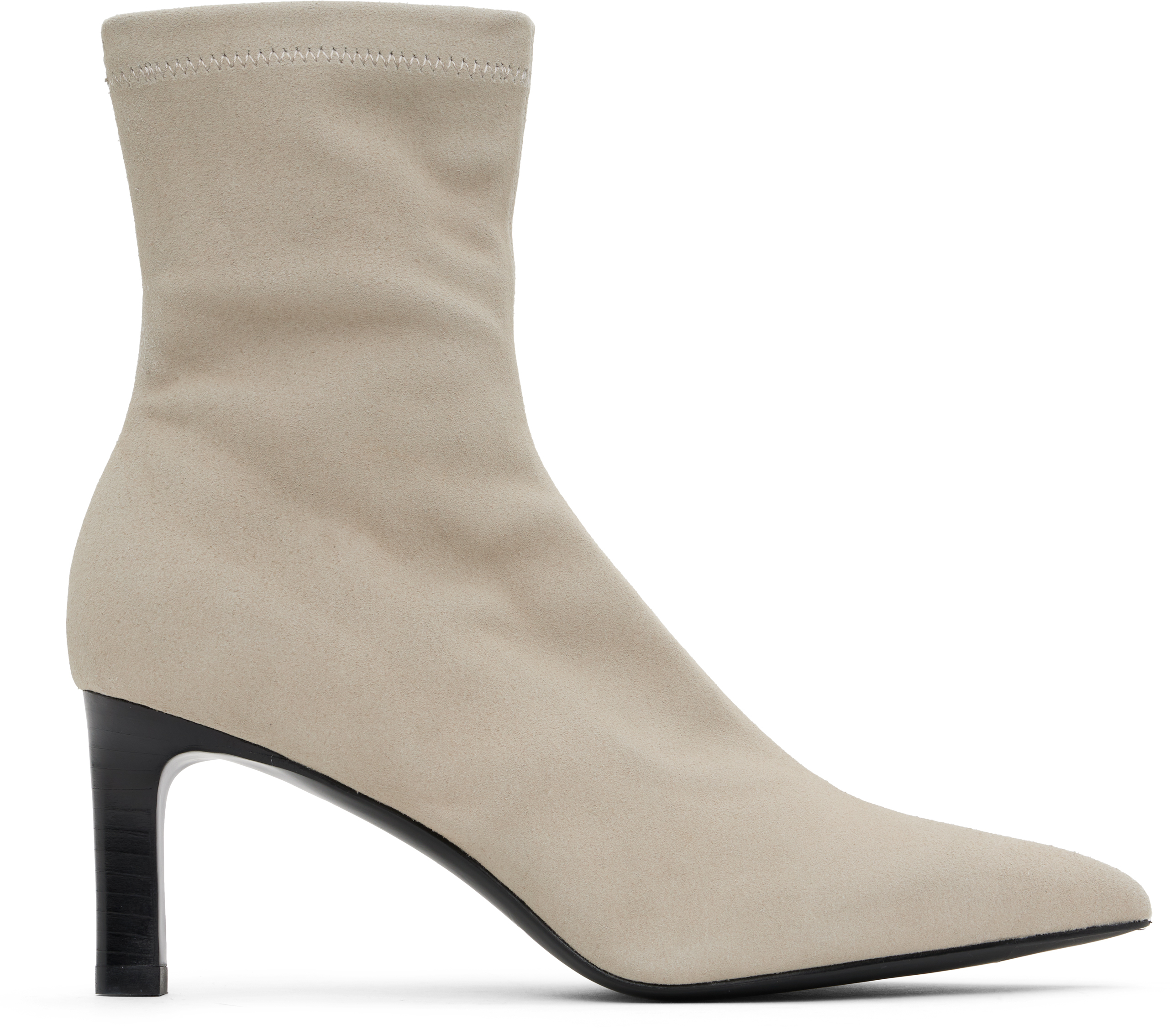 Beige Britt Suede Ankle Boots