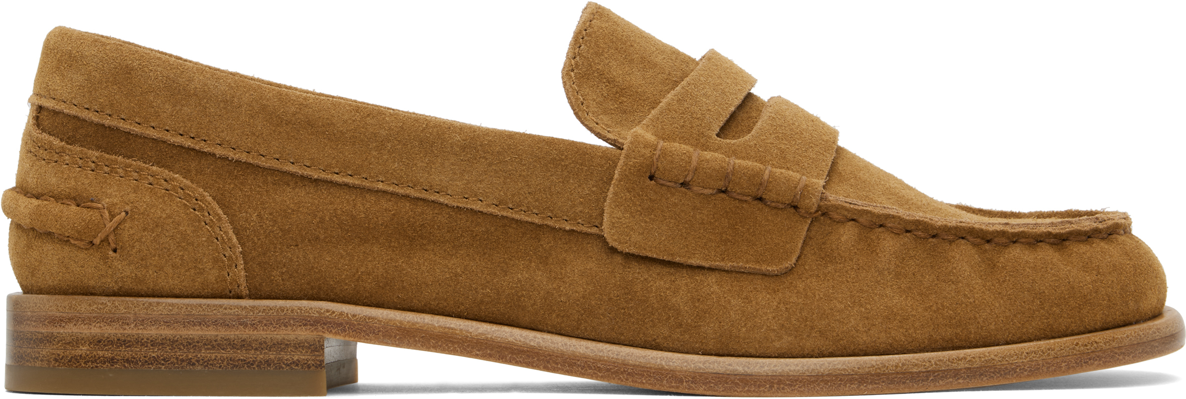 Tan Carter Suede Loafers