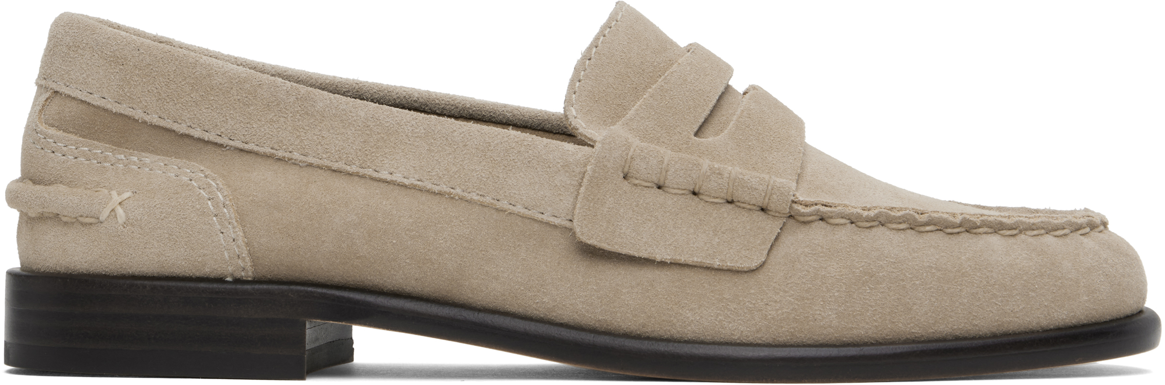 Beige Carter Suede Loafers