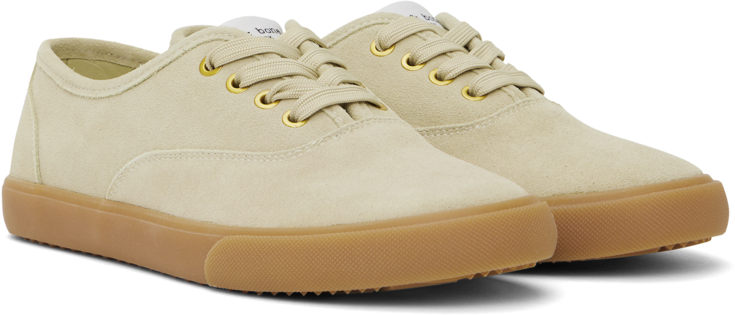 Rag & Bone Beige Billie Suede Sneakers In Mcdamiasd