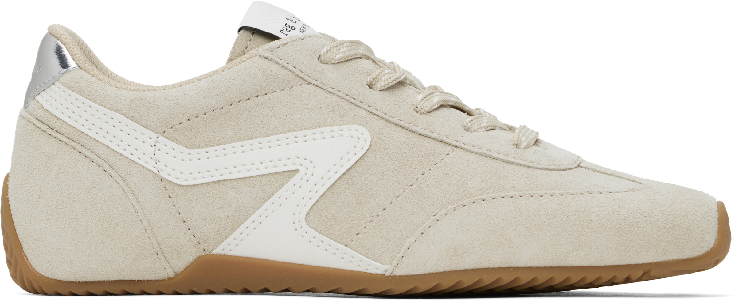 Beige Suede Ultra Slim Retro Runner Sneakers by rag & bone