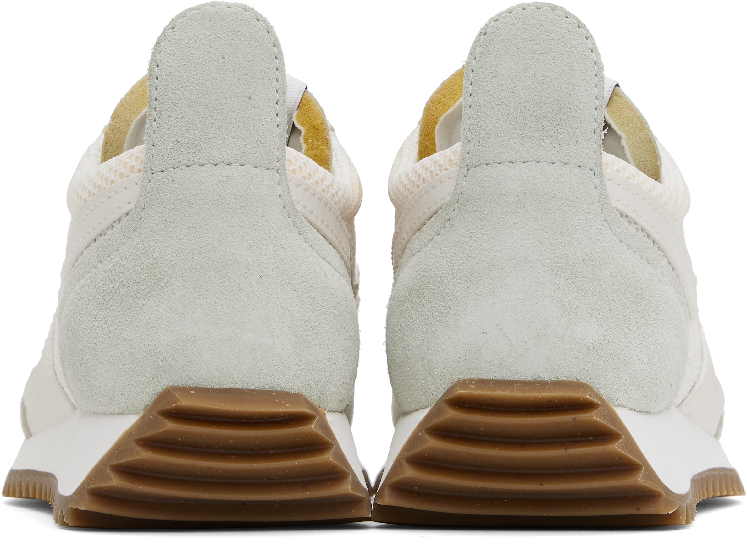 Rag & Bone Off-white & Green Retro Runner Sneakers In Offwhtmint