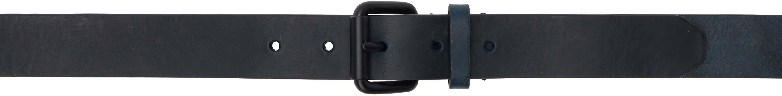 Rag & Bone Indigo Liam Italian Leather Belt In Indigo