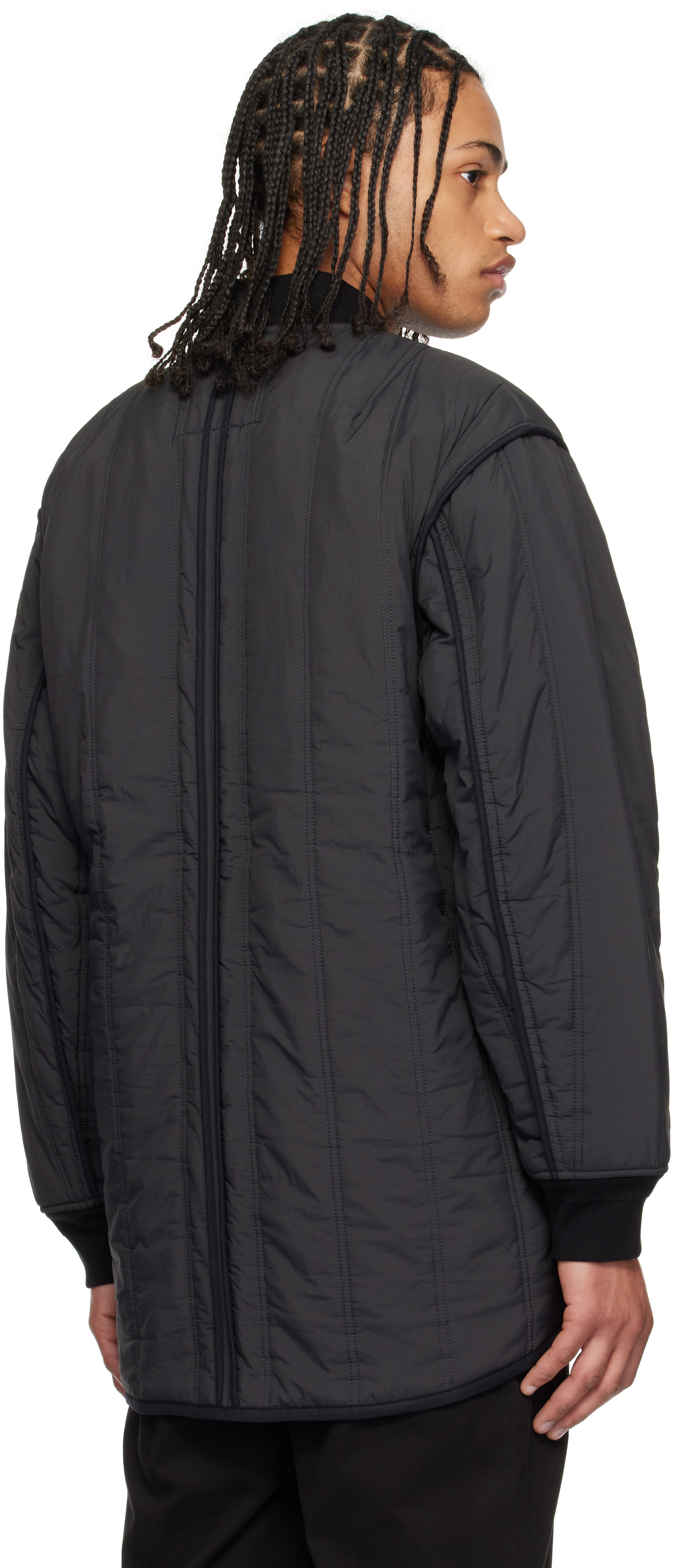 Rag & Bone Black Delta Liner Jacket In Washed Bla