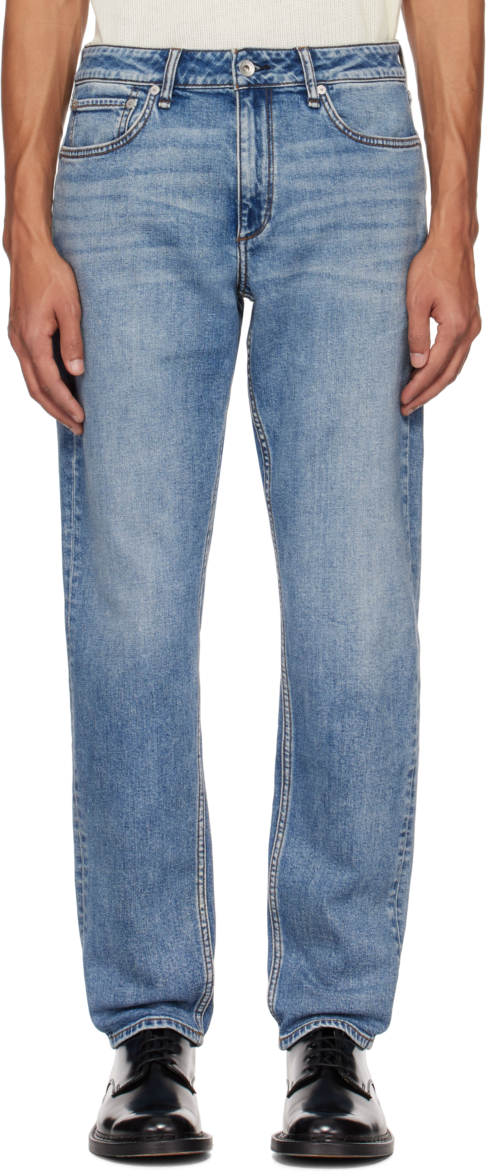 Rag & Bone Blue Fit 3 Athletic Fit Jeans In Gordon