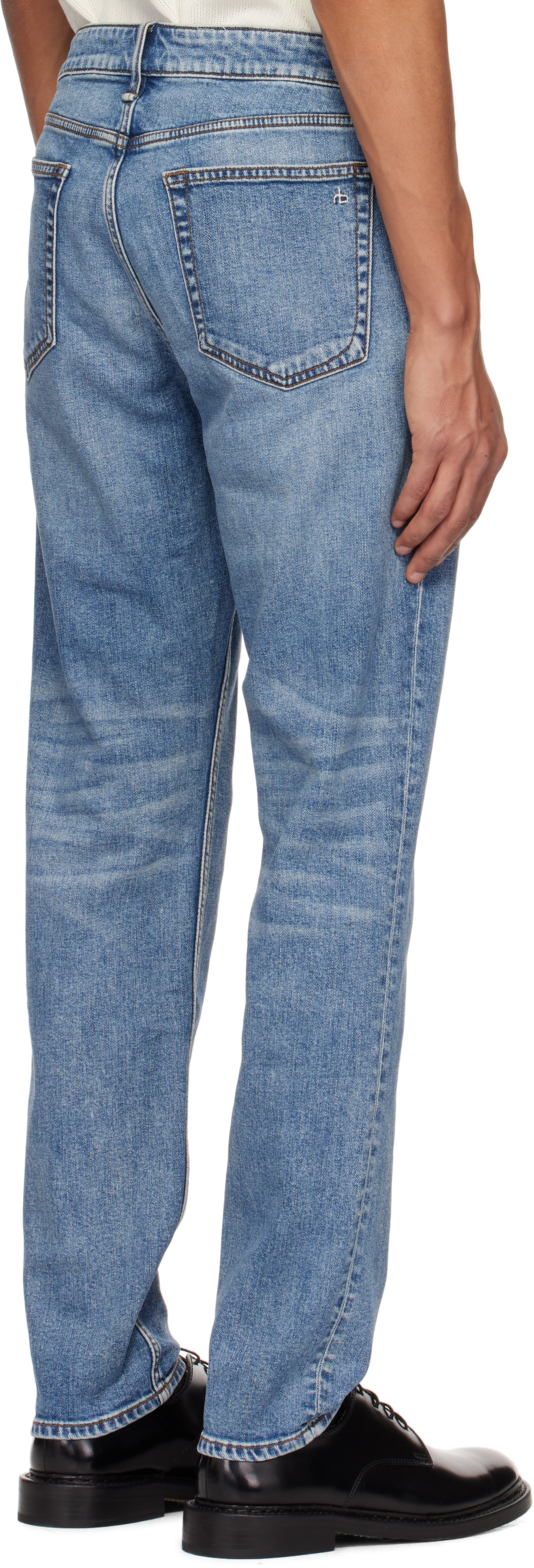 Rag & Bone Blue Fit 3 Athletic Fit Jeans In Gordon