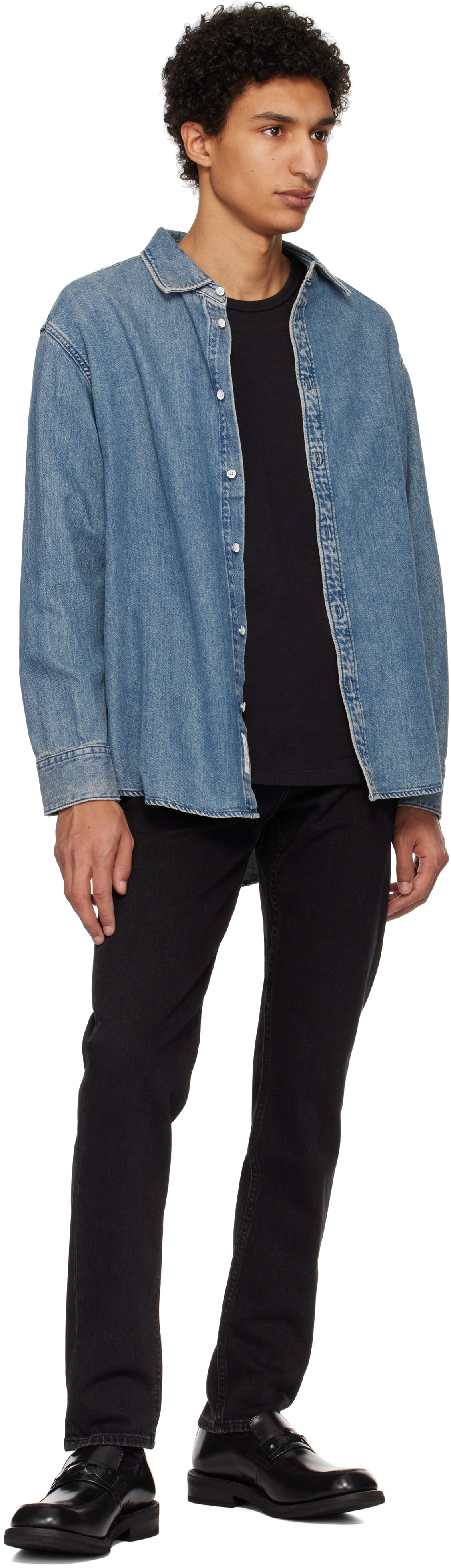 Rag & Bone Black Fit 2 Slim Fit Jeans In Washed Bla